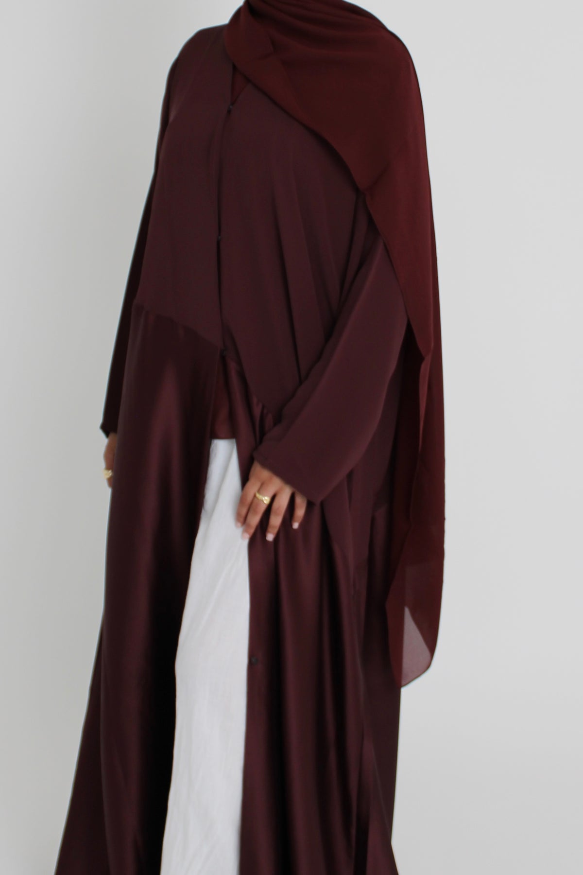 Mulberry Silk with Matching Sheila Hijab