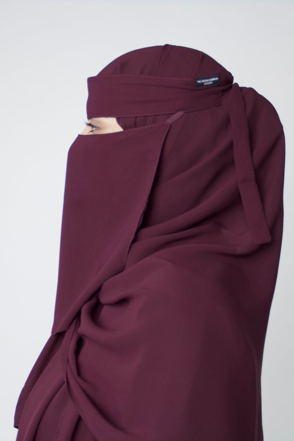 Niqab & Hijab set: dark plum