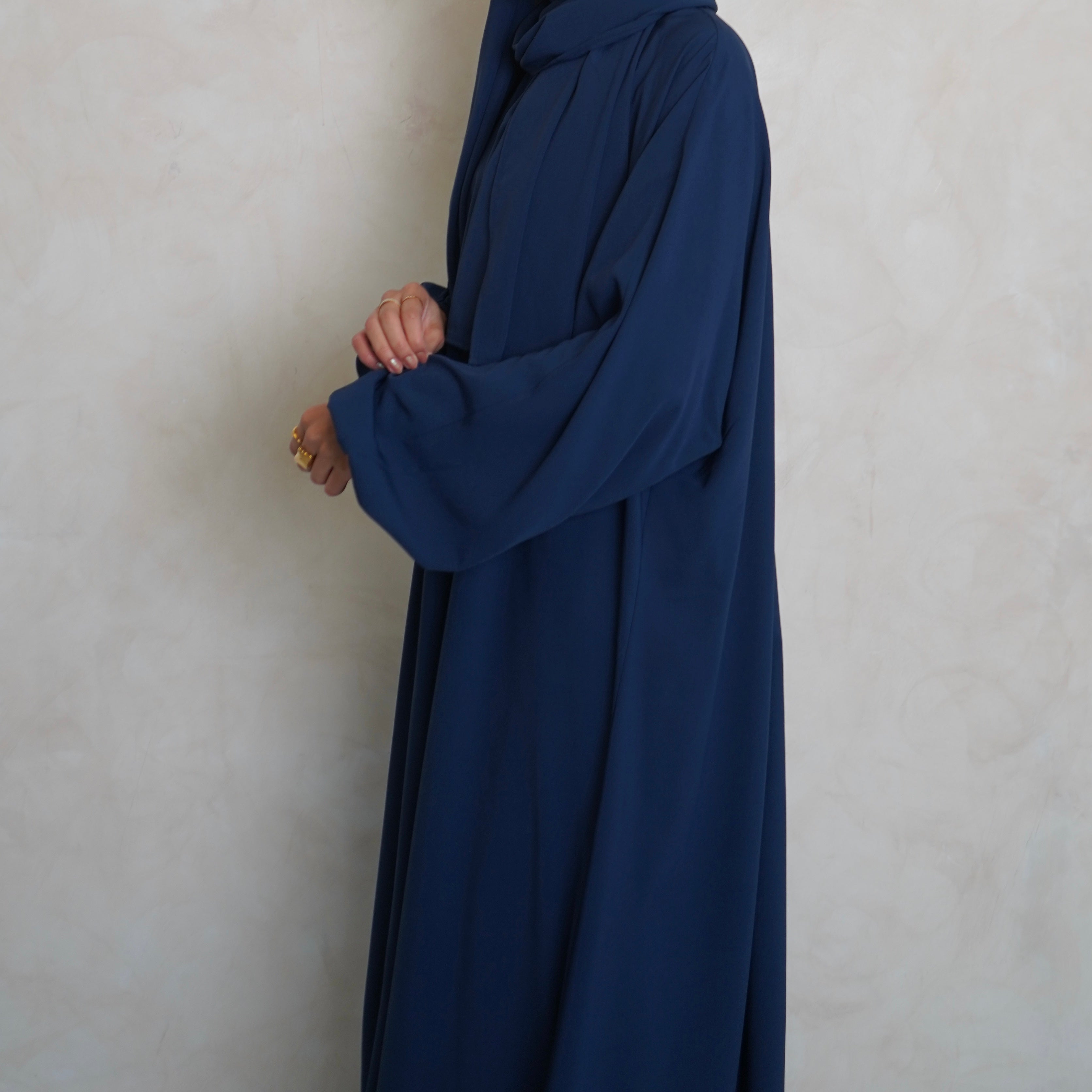 1pc Prayer Jilbaya Navy Blue