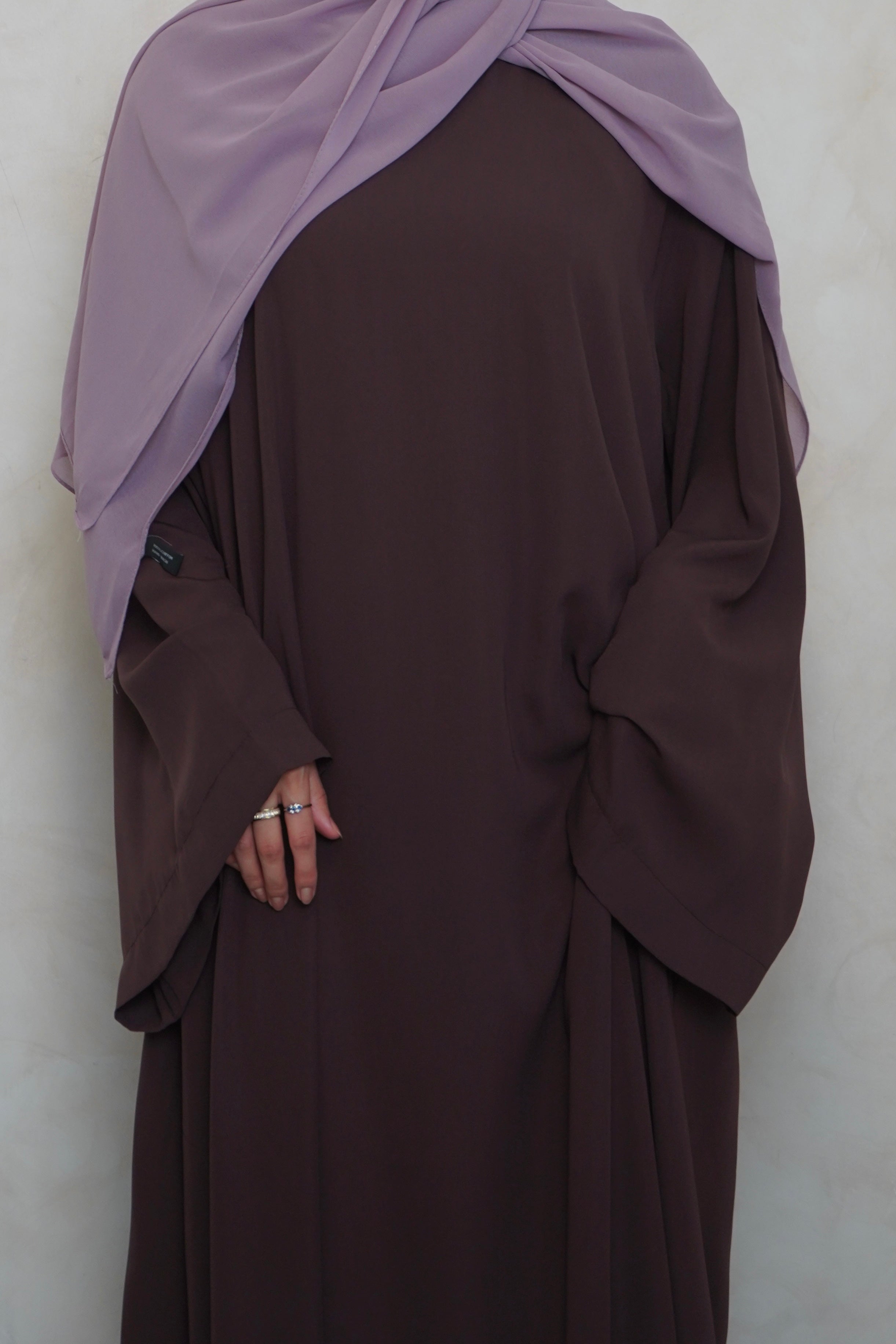 Mary’s Closed Abaya Choc Brown