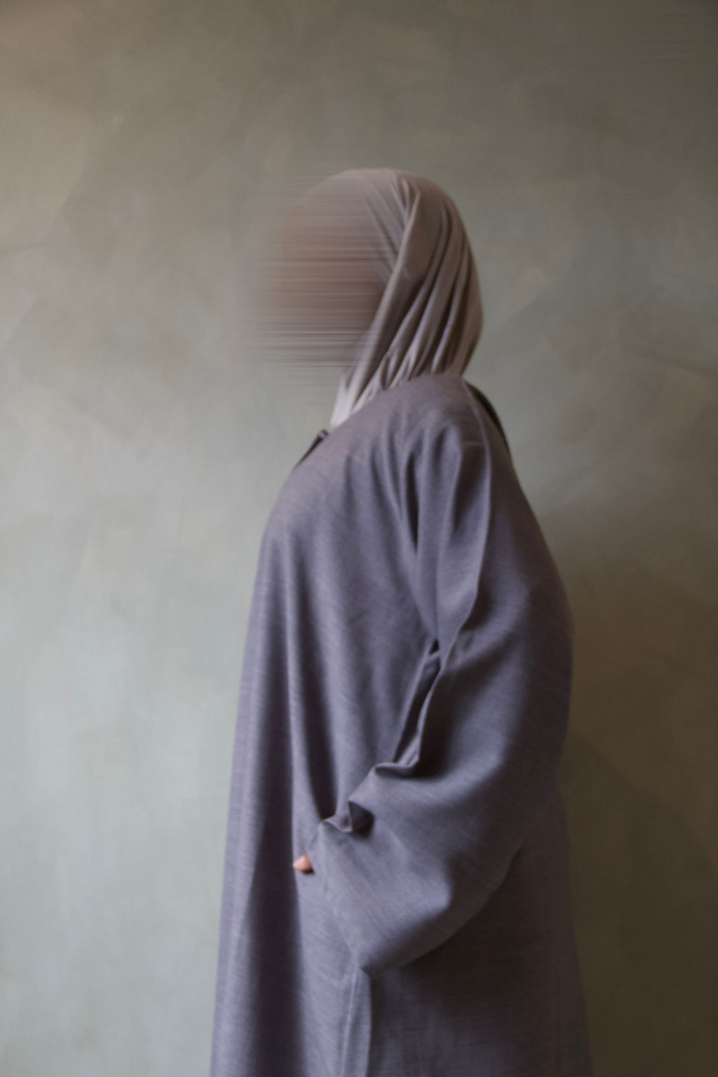 Grey Abaya with Pockets
