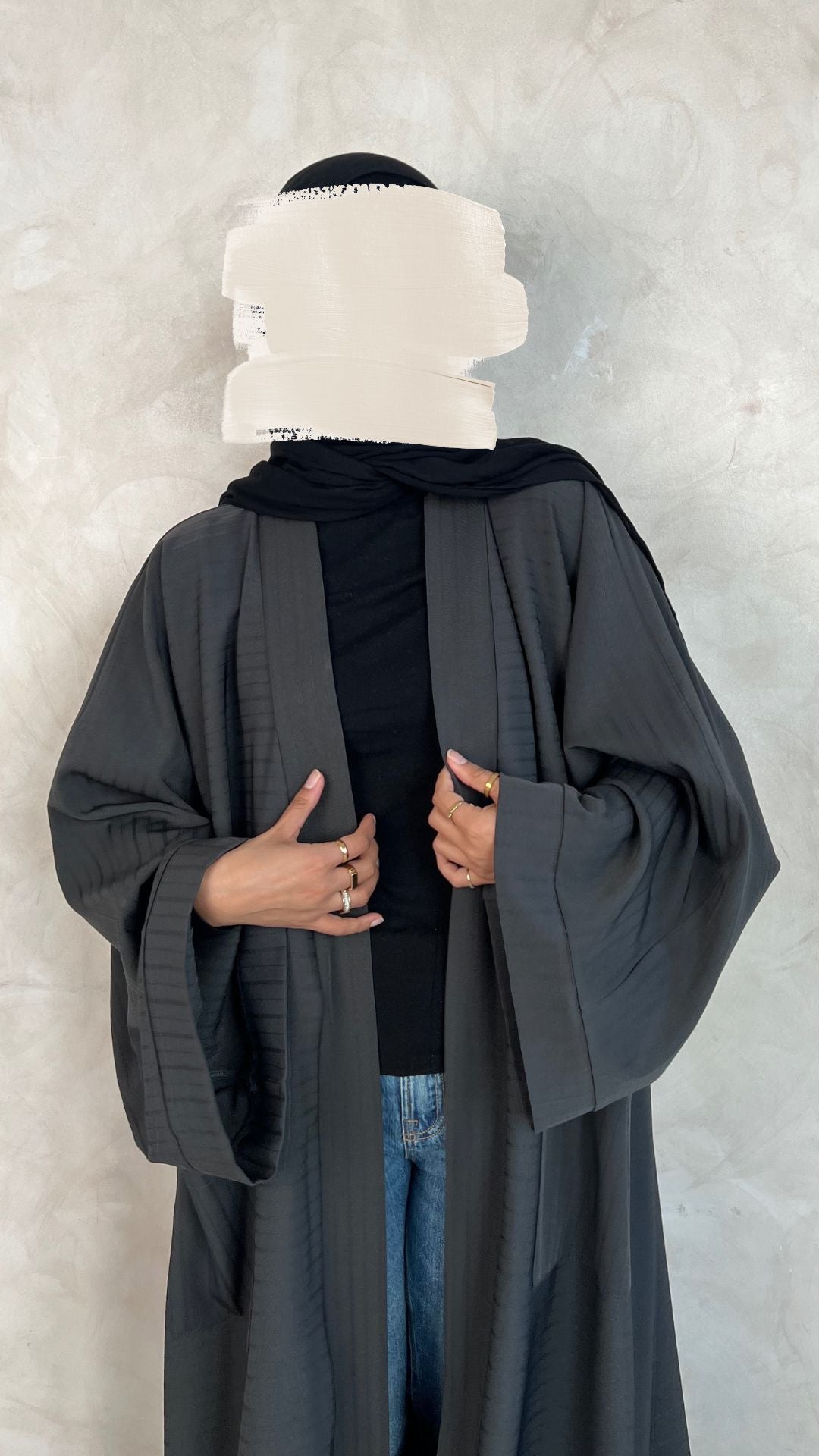 Abaya Coat Charcoal