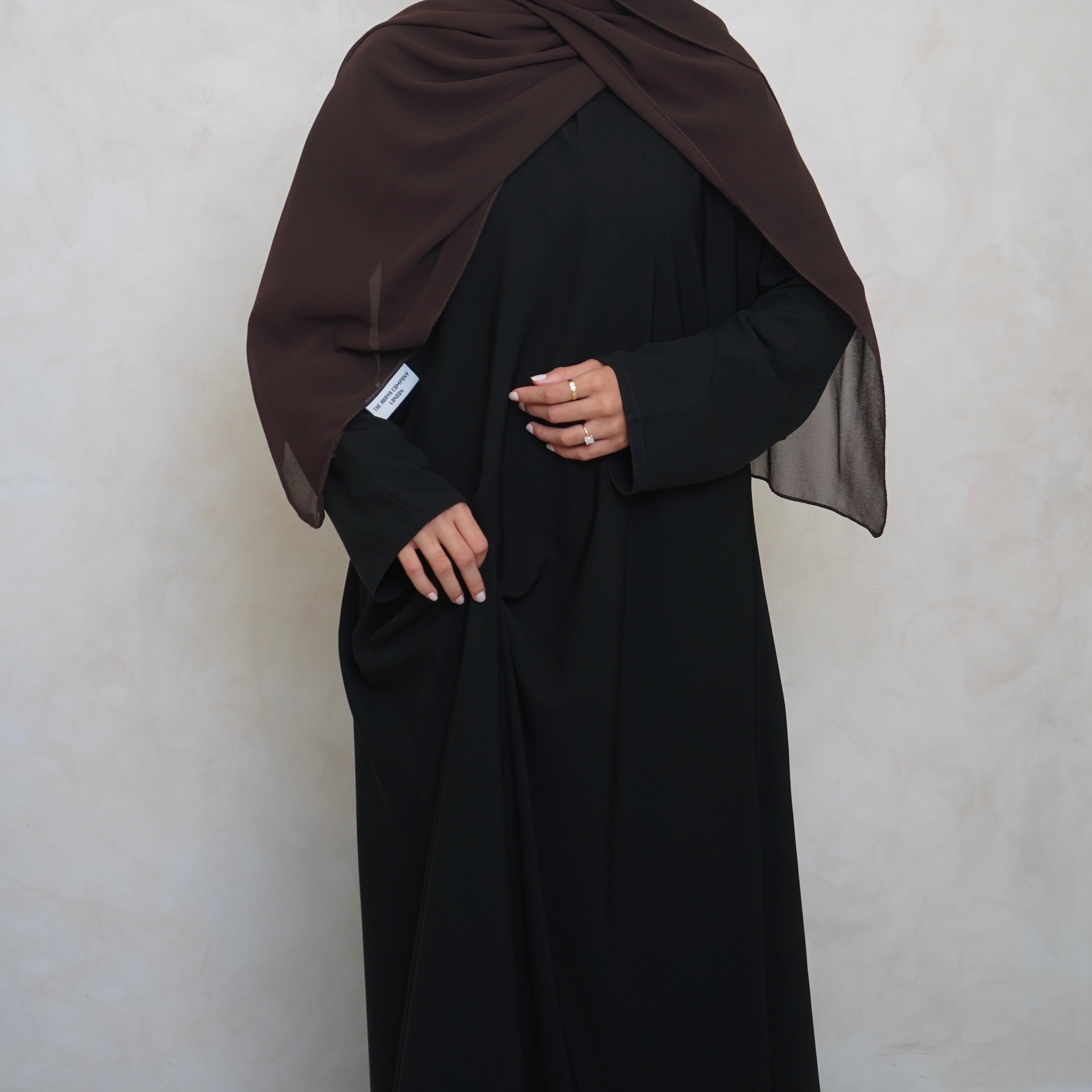 Classic A Line Abaya Black