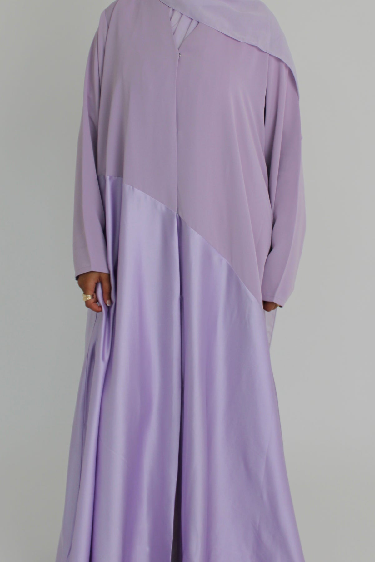 Lilac Silk with Matching Sheila Hijab