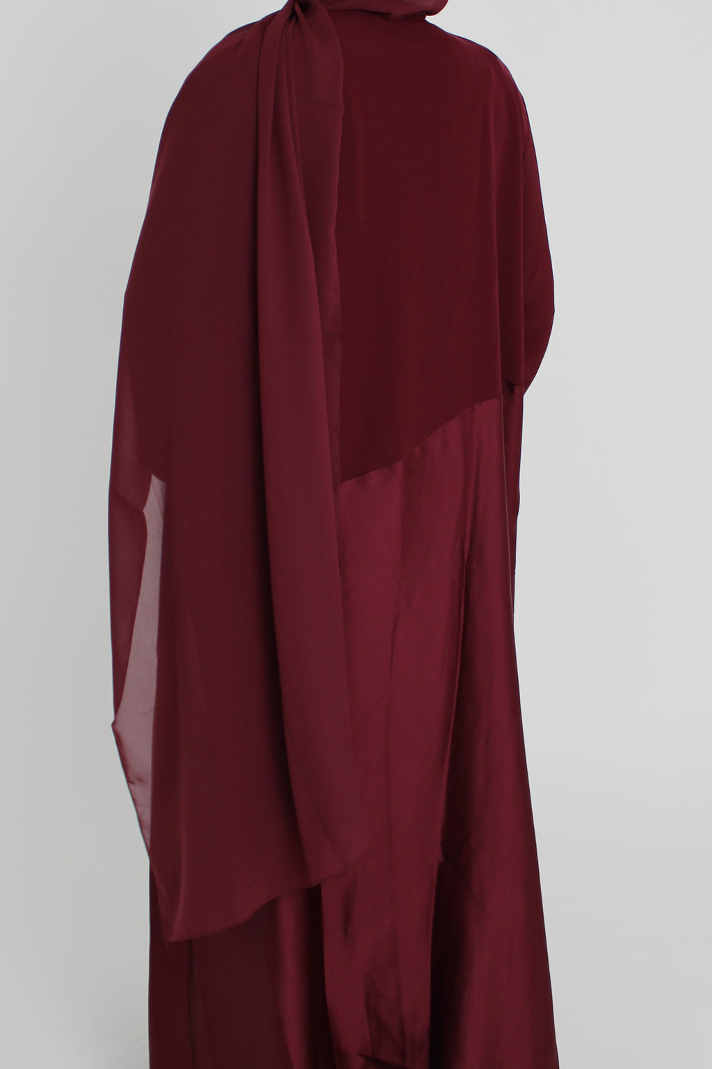 Cherry Silk with Matching Sheila Hijab