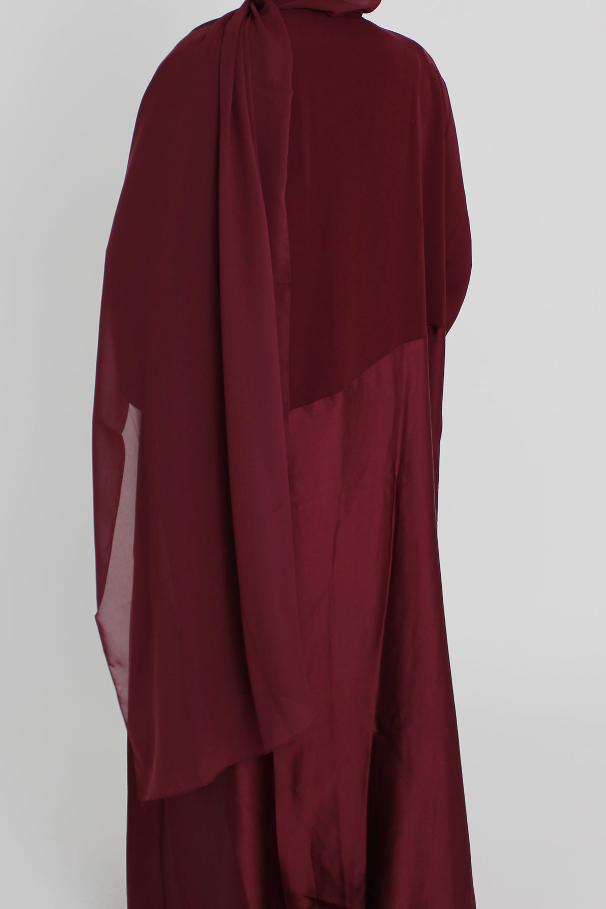Cherry Silk with Matching Sheila Hijab