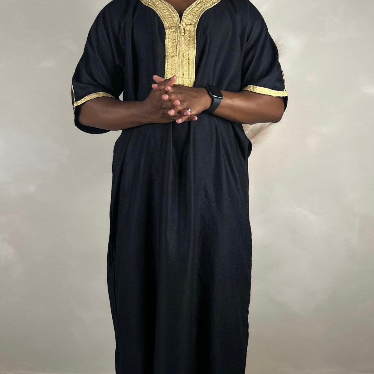 Men’s Moroccan Kaftan Black