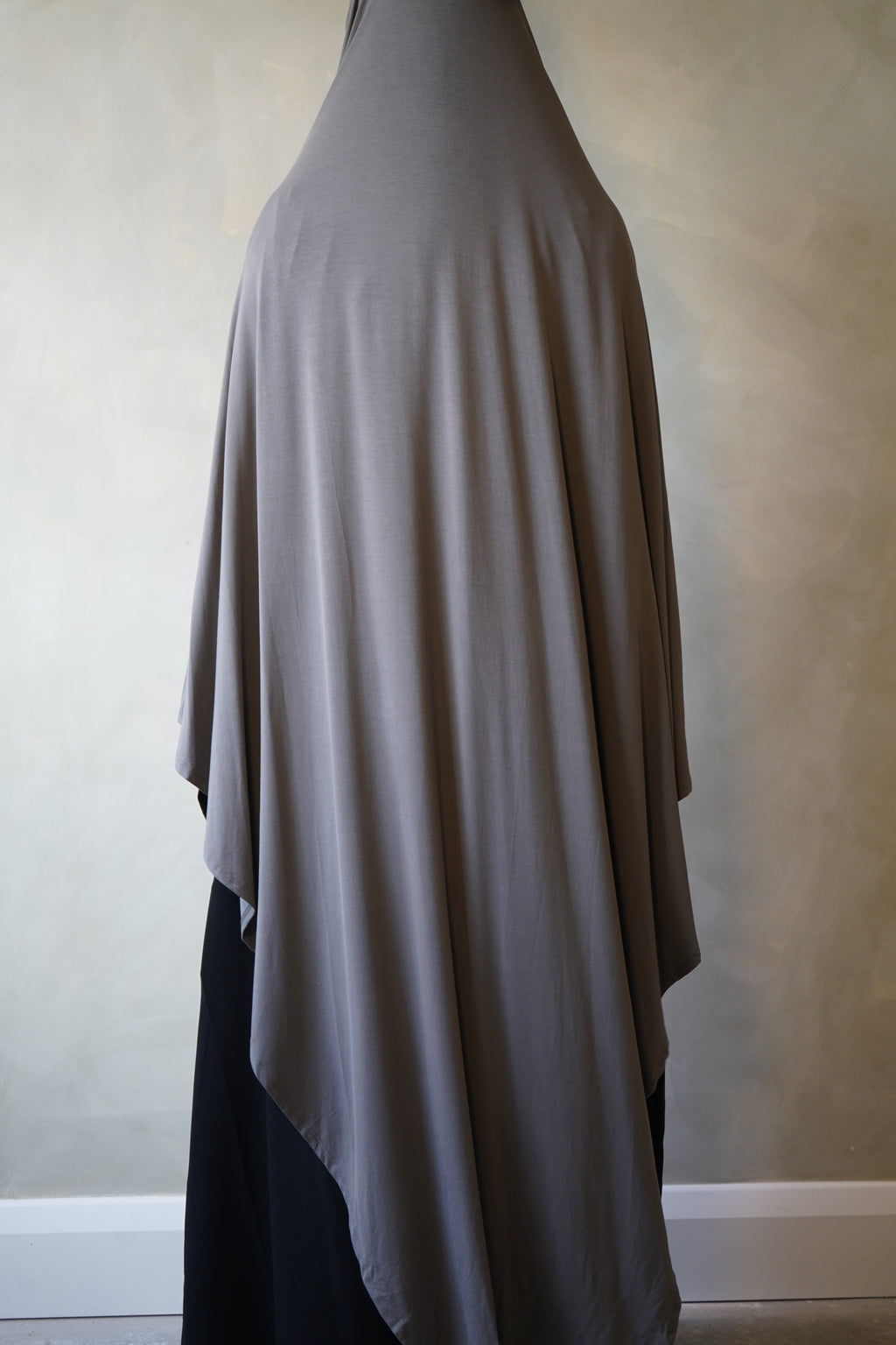 Large Grey Jersey Khimar