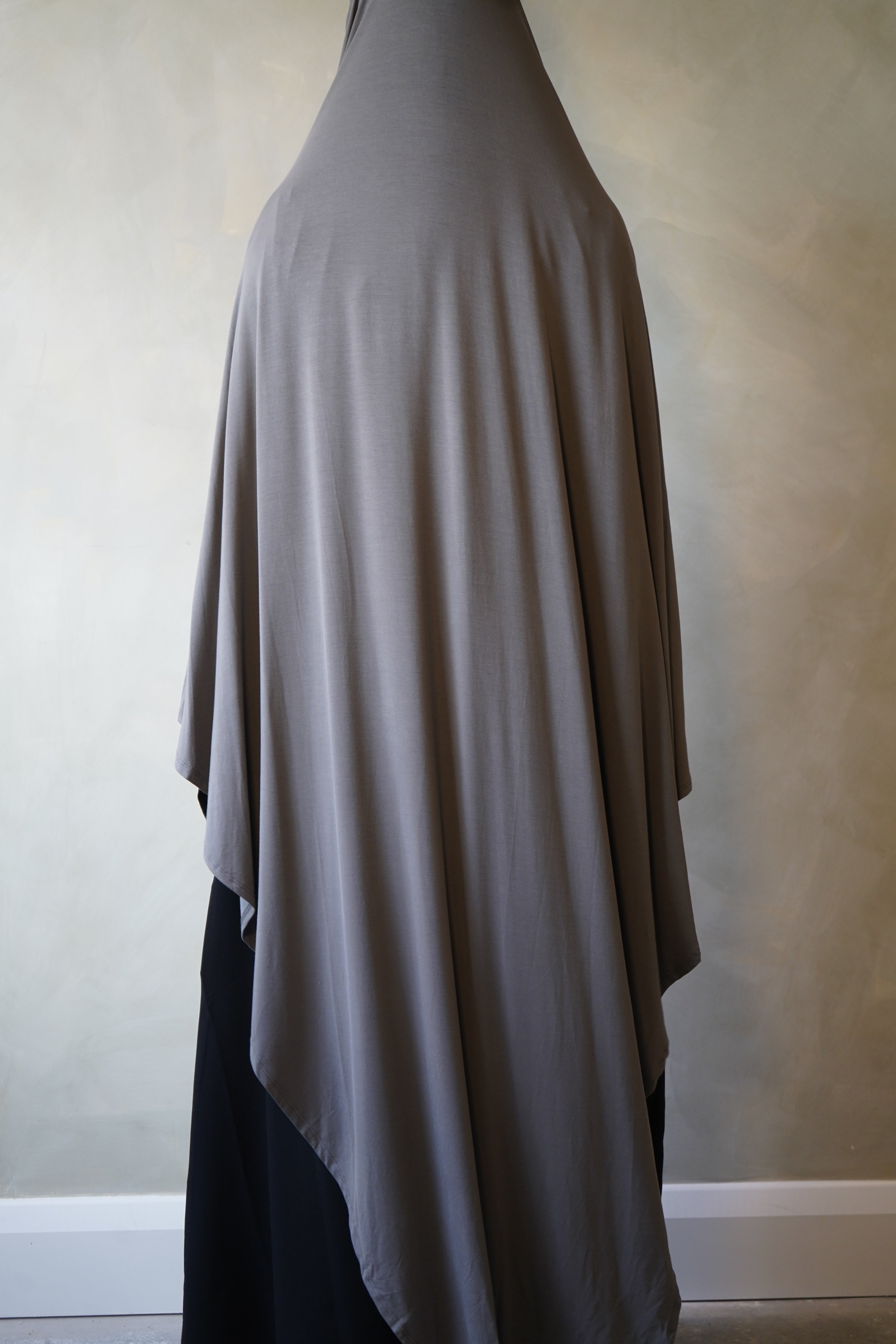 Large Grey Jersey Khimar