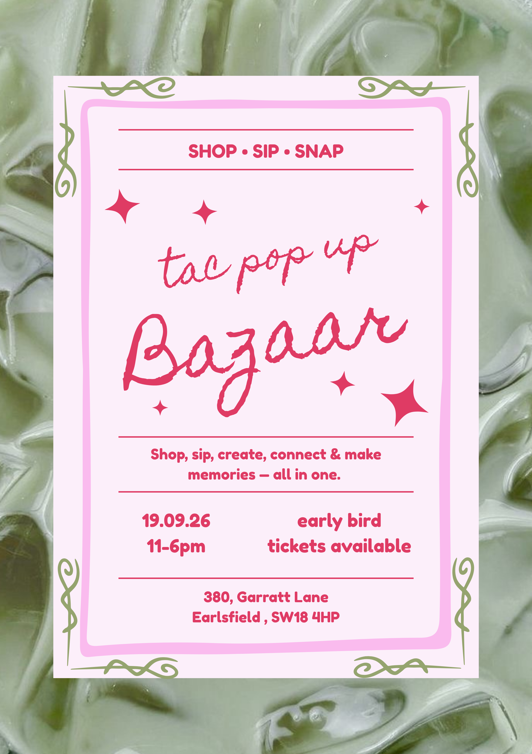 EARLY ACCESS ♡

11AM — 12PM
