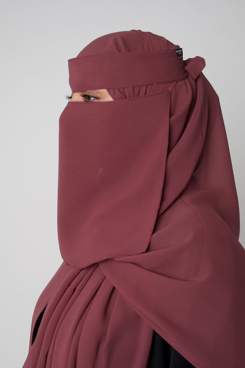 Niqab & Hijab set: rose plum