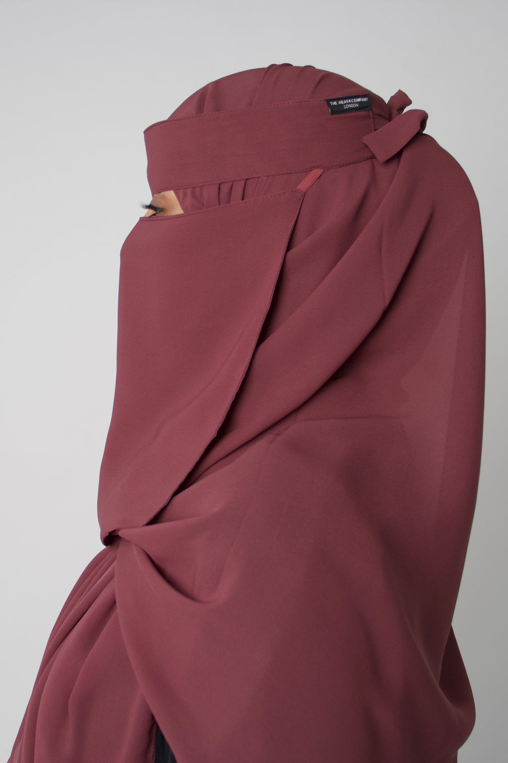 Niqab & Hijab set: rose plum