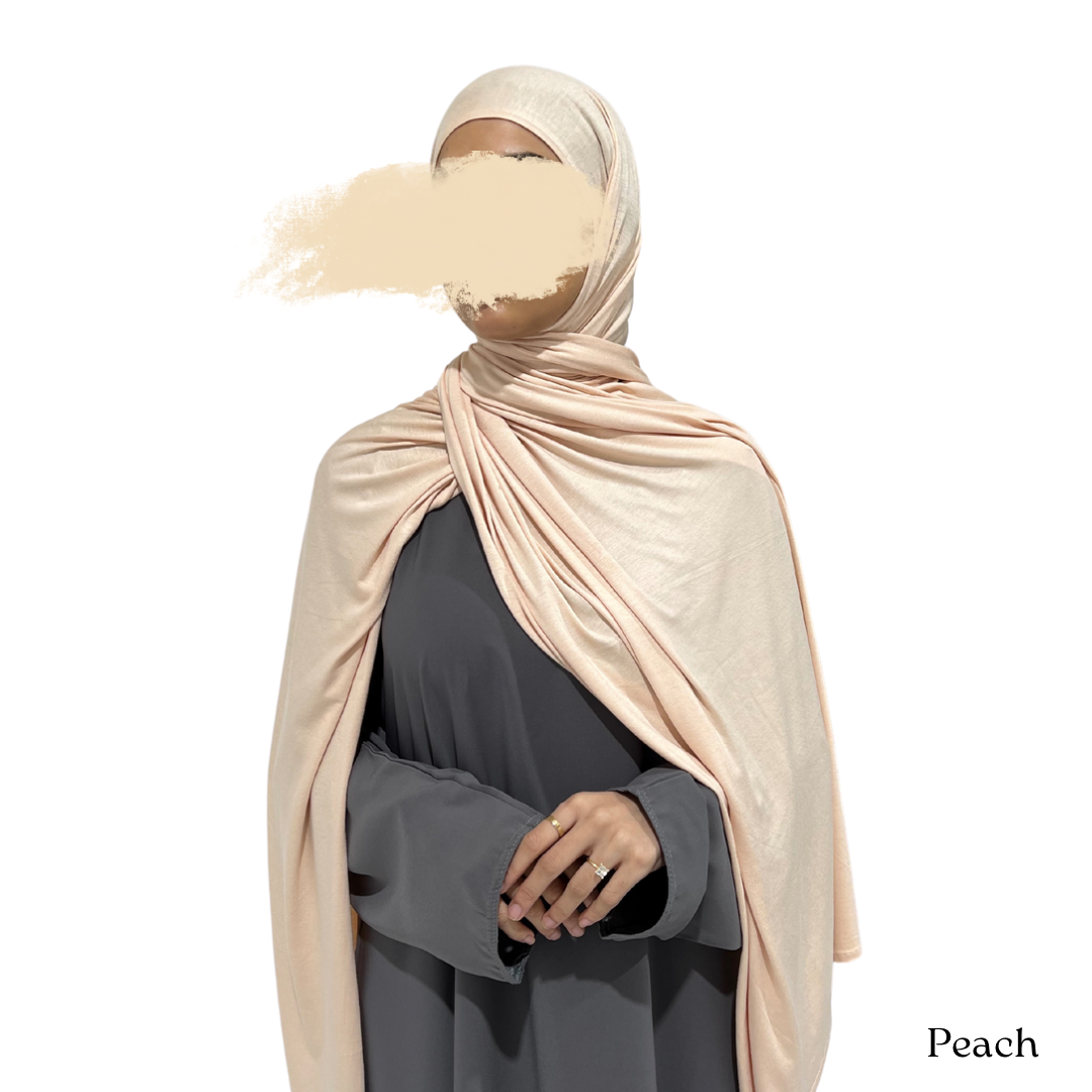 Jersey Hijab Peach