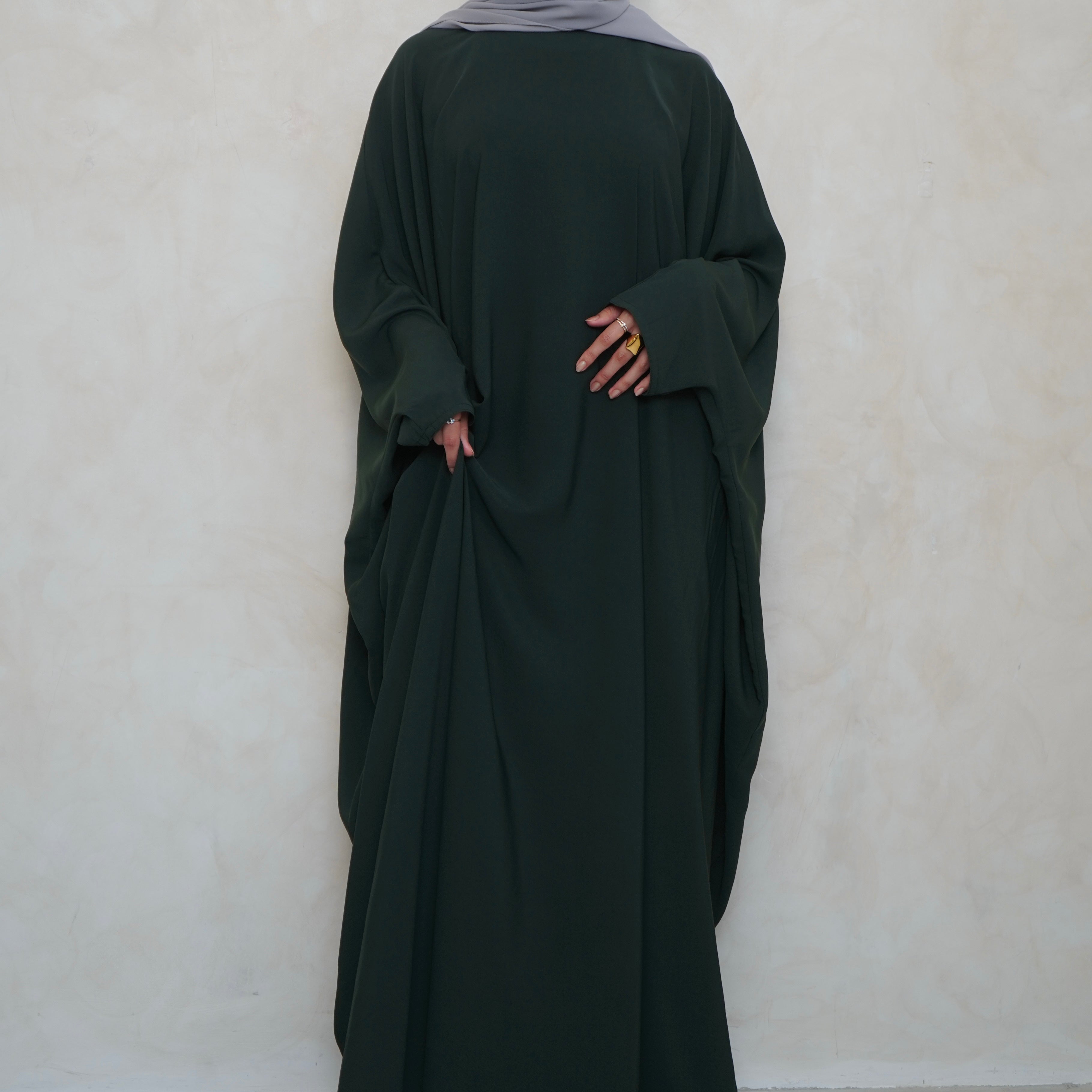 Norah Batwing Bottle Green