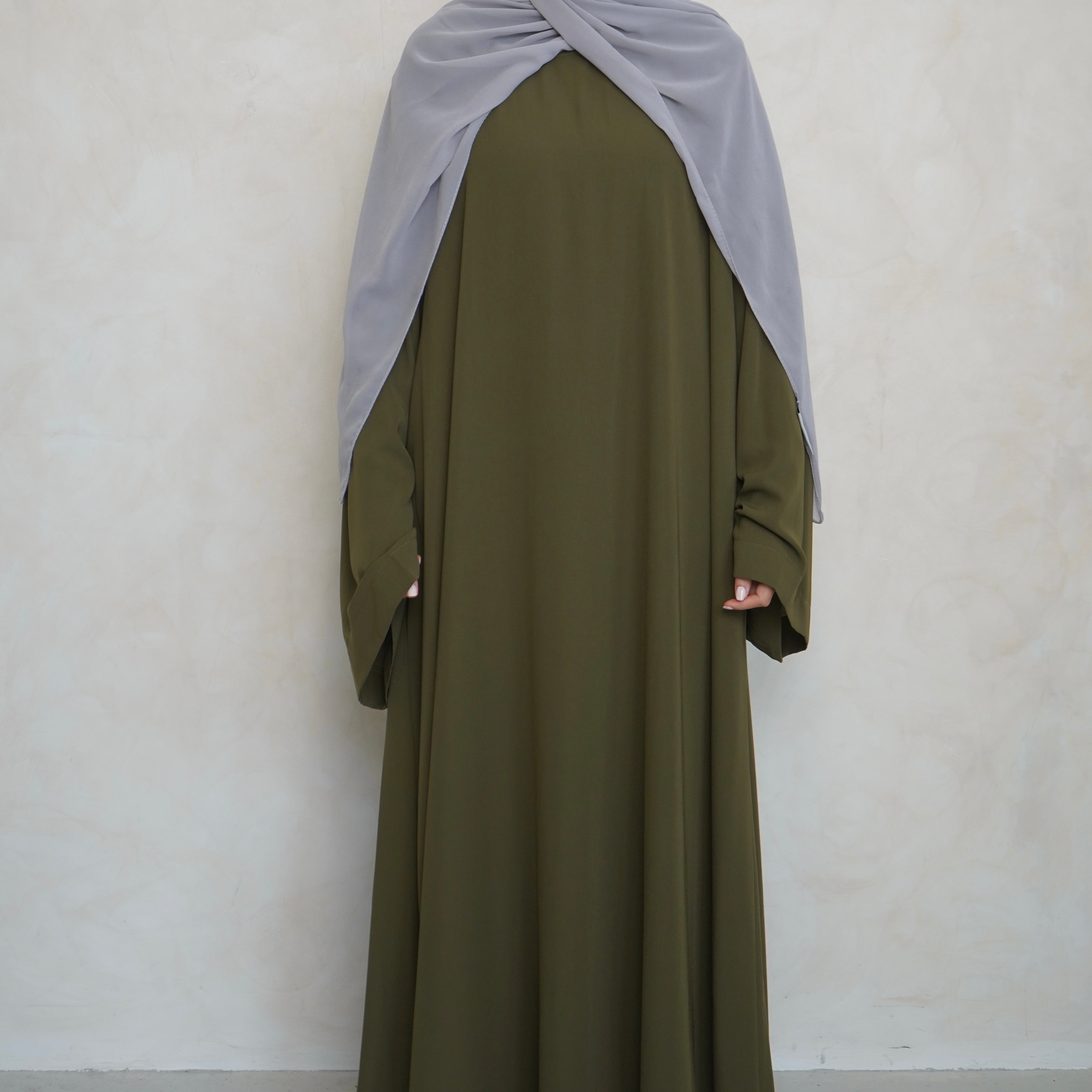 Mary’s Closed Abaya Olive Green