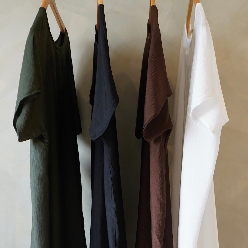 Hareer Forest Green Sleeveless Slip Dress