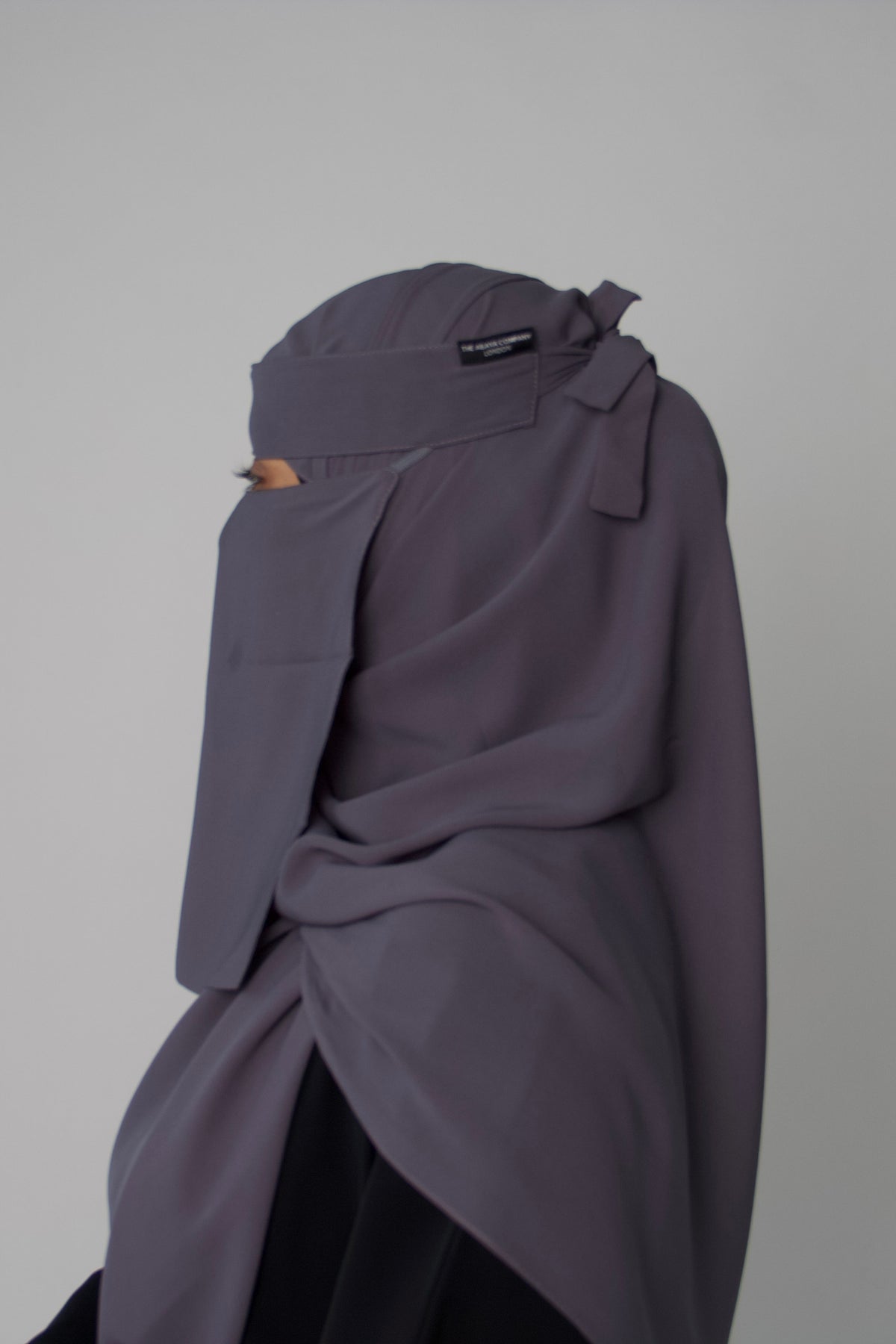 Niqab & Hijab set: slate grey