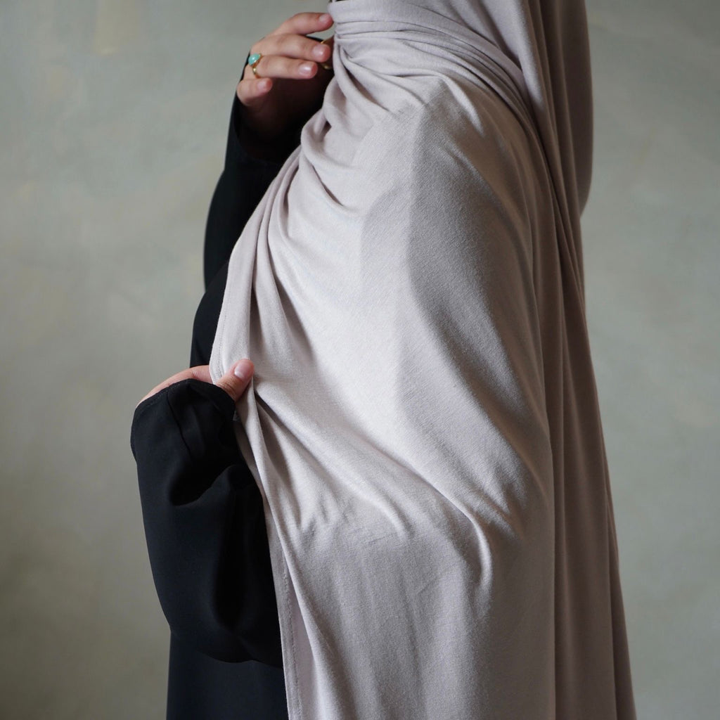 Jersey Hijab Stone