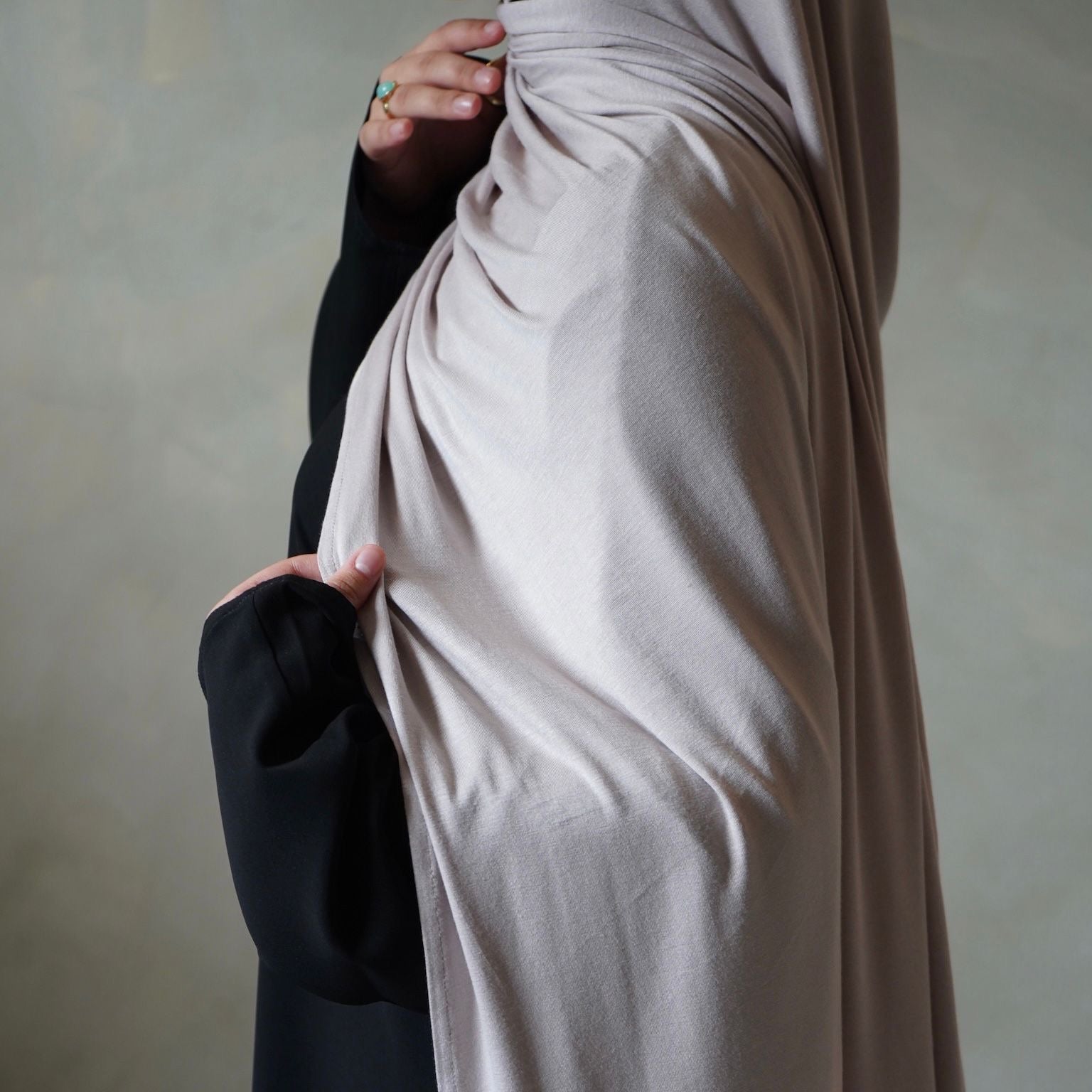 Jersey Hijab Stone
