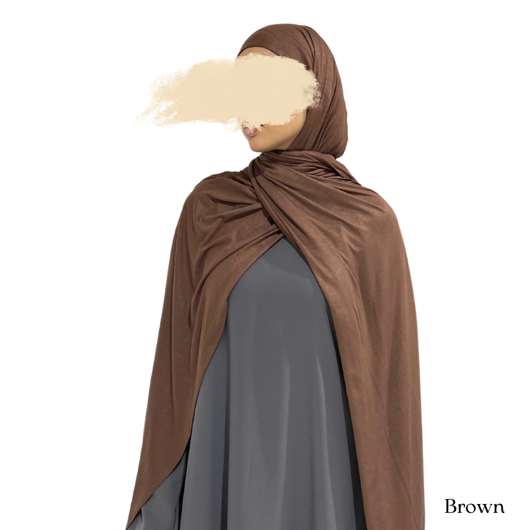 Jersey Hijab Brown