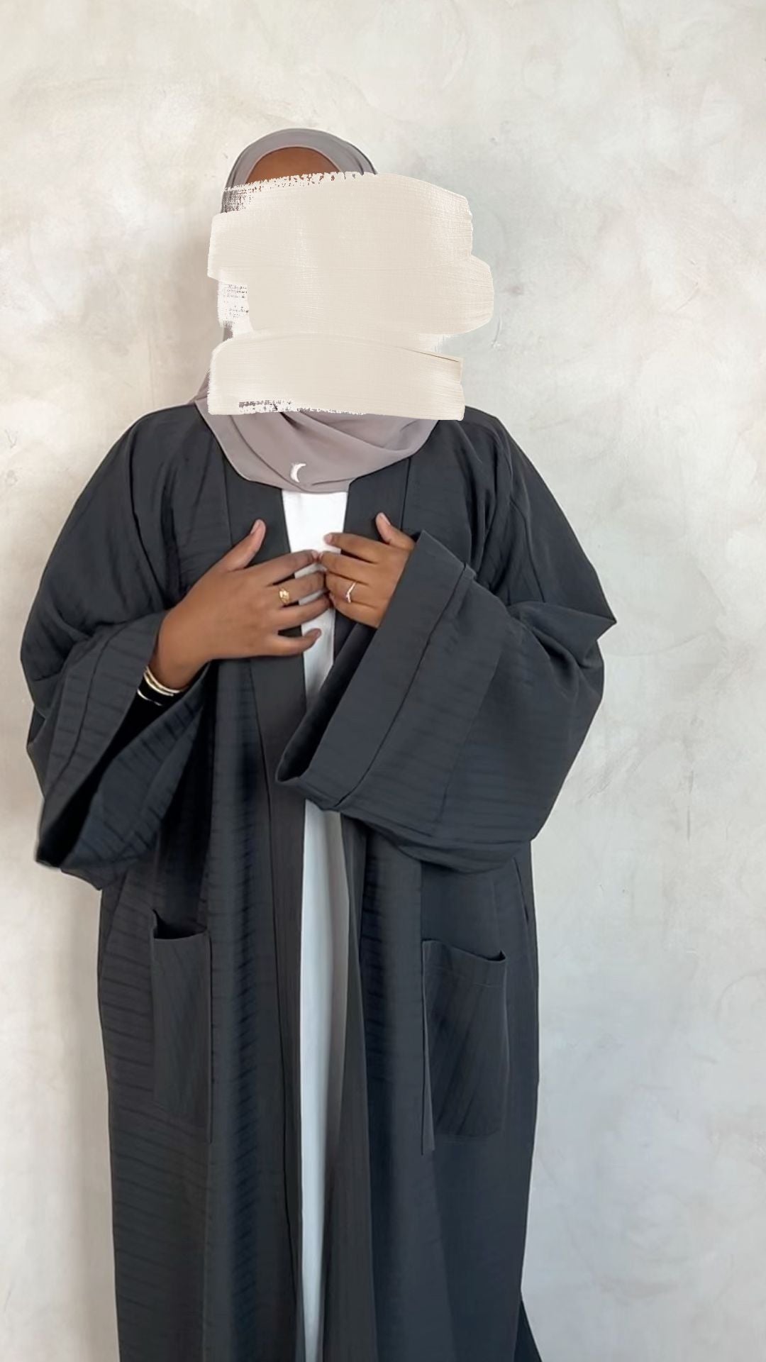 Abaya Coat Charcoal