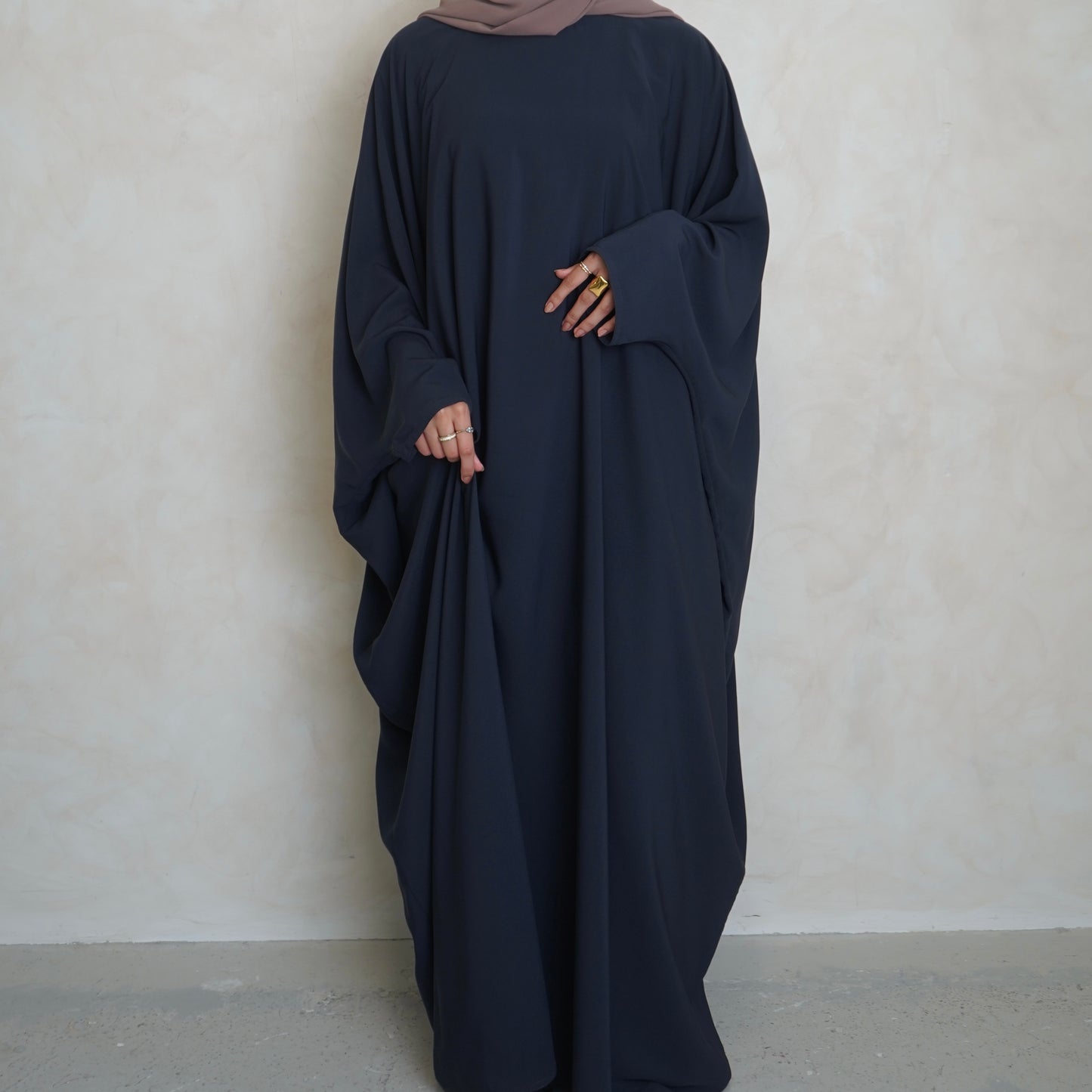 Norah Batwing Navy Grey