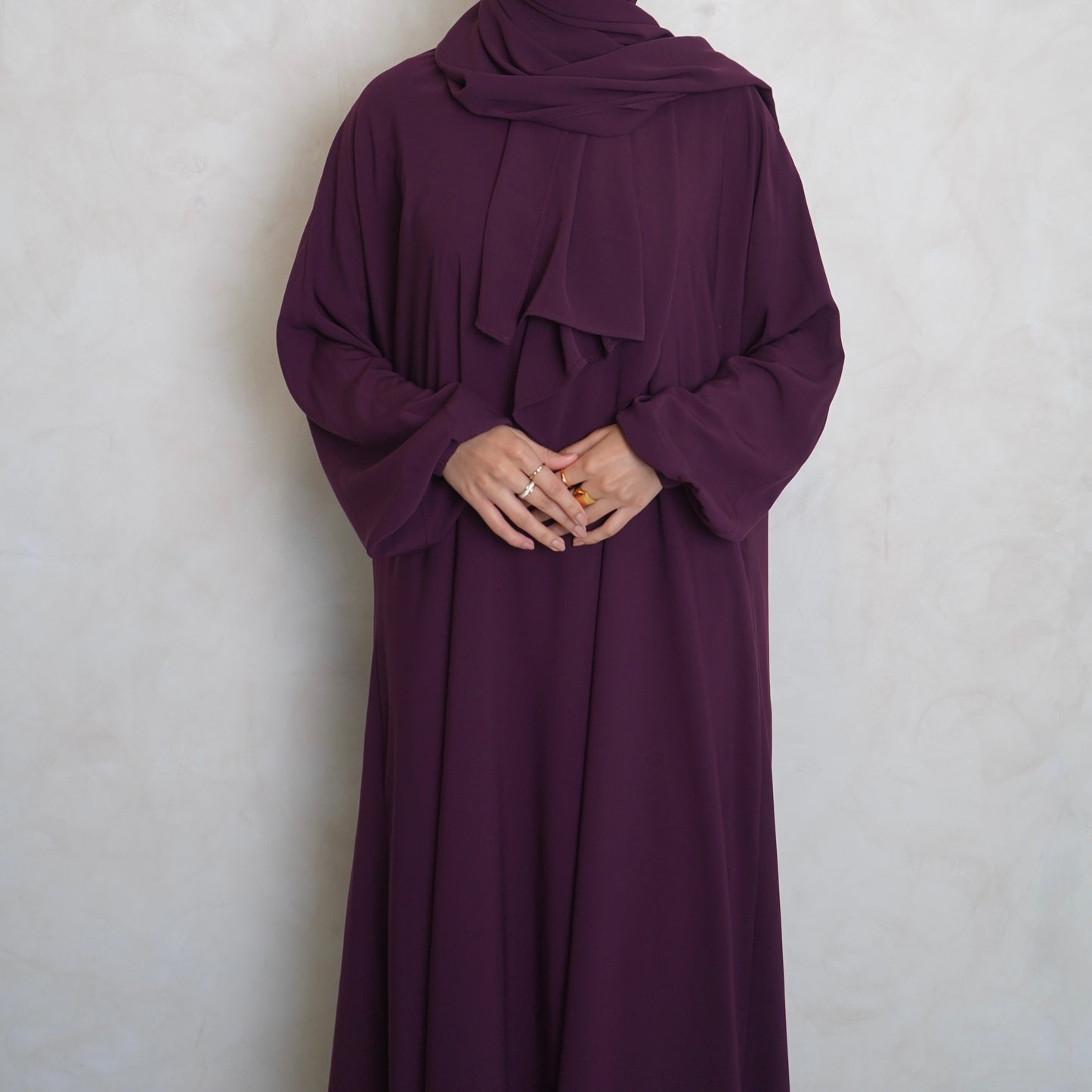 1pc Prayer Jilbaya Burgundy