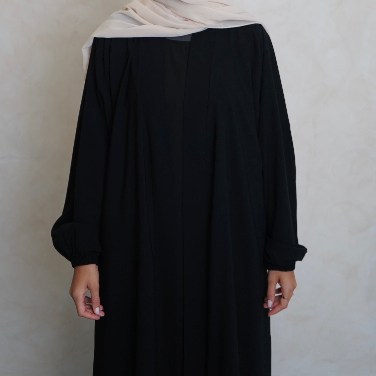 Cuffed Nubo Abaya Set Black