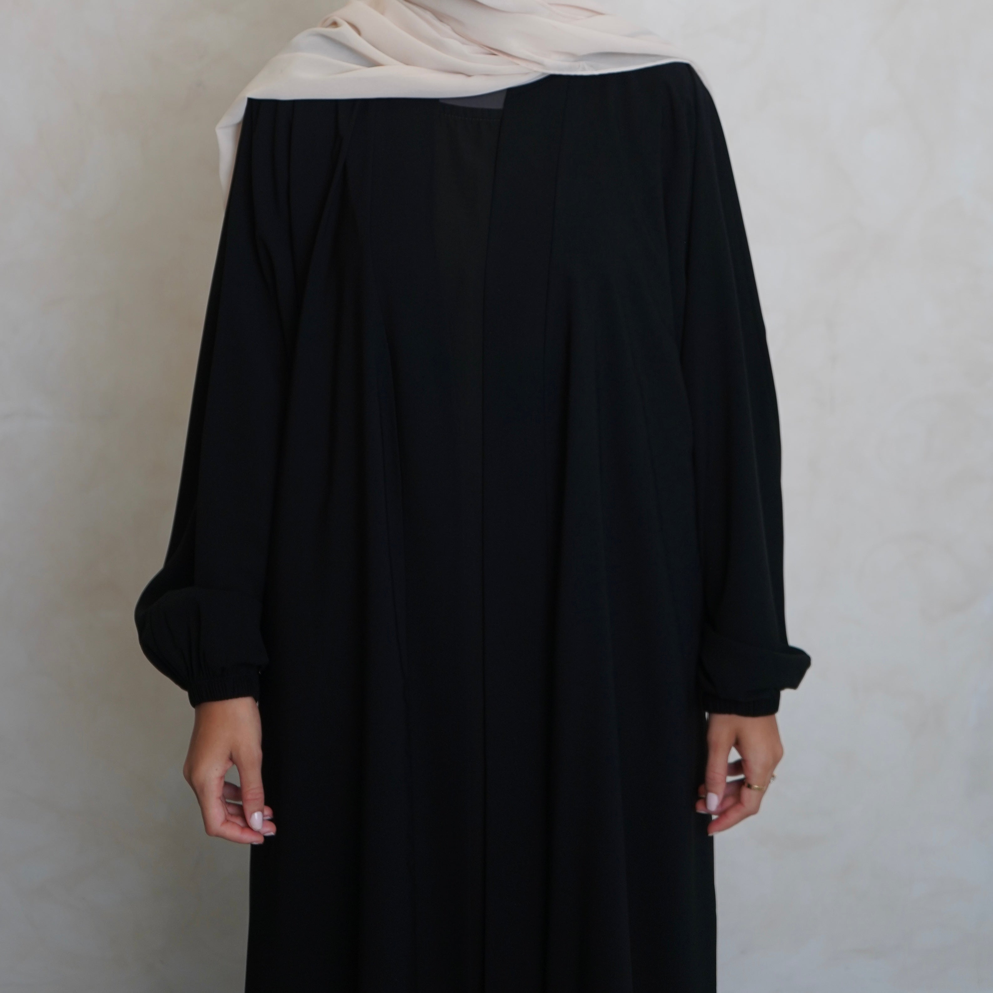 Cuffed Nubo Abaya Set Black