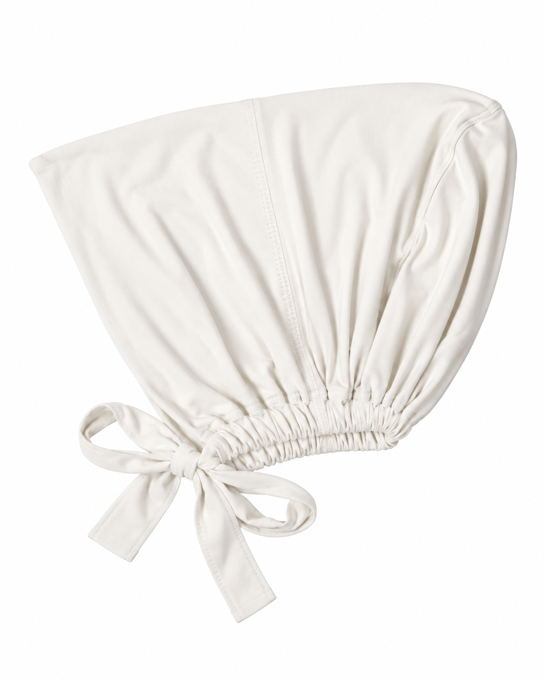 Rayon Jersey Tied Headcap White