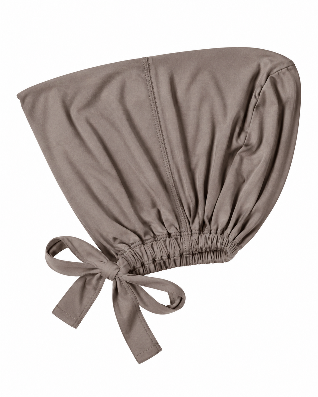 Rayon Jersey Tied Headcap Silver Grey
