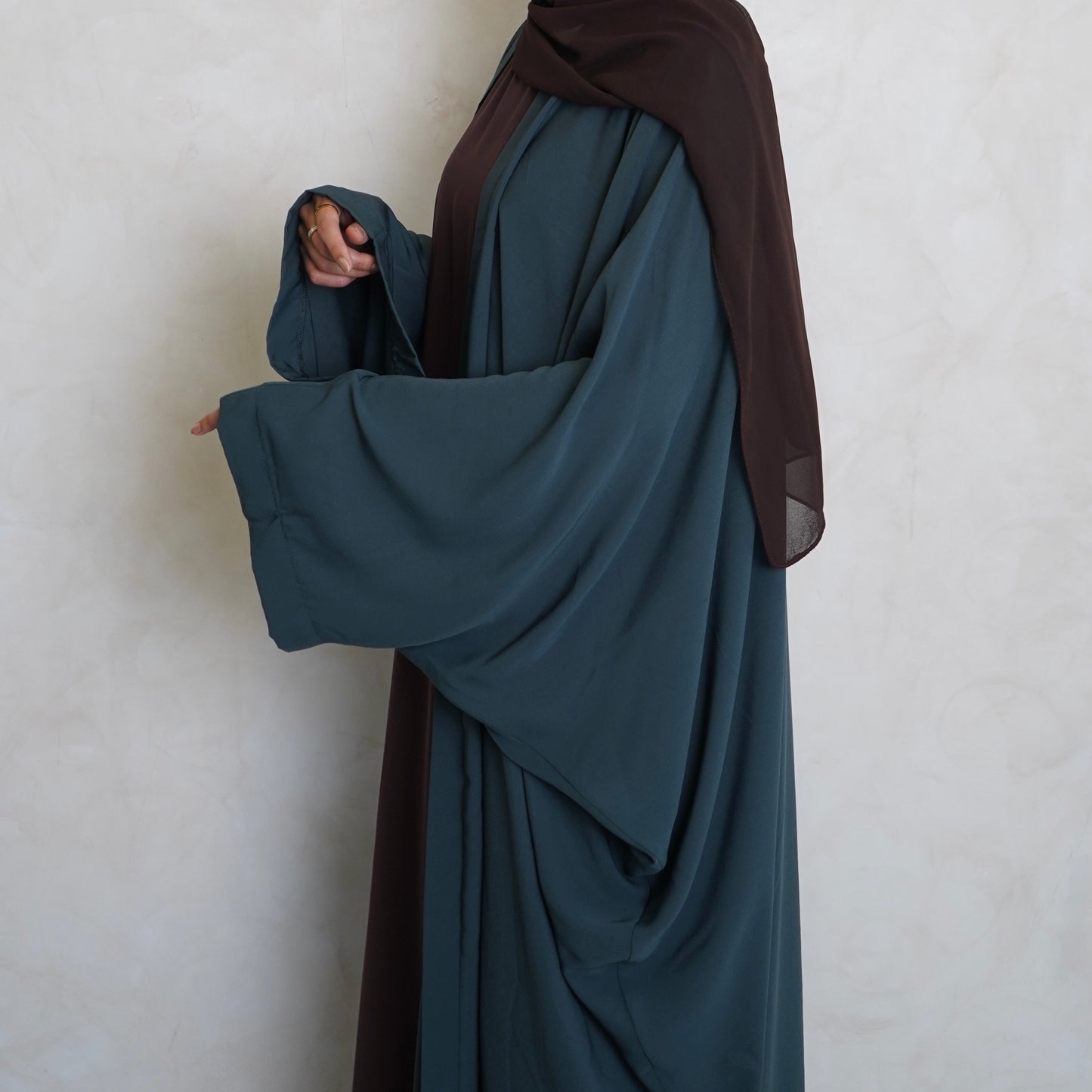 Nahla’s Open Cloak Abaya Teal