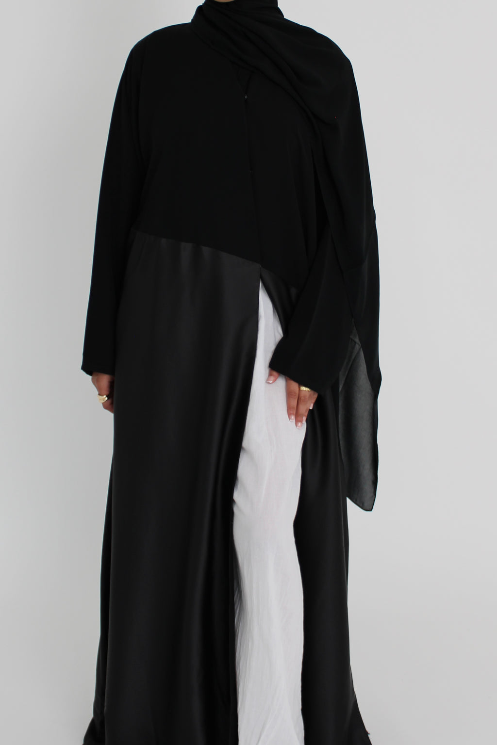 Black Silk with Matching Sheila Hijab