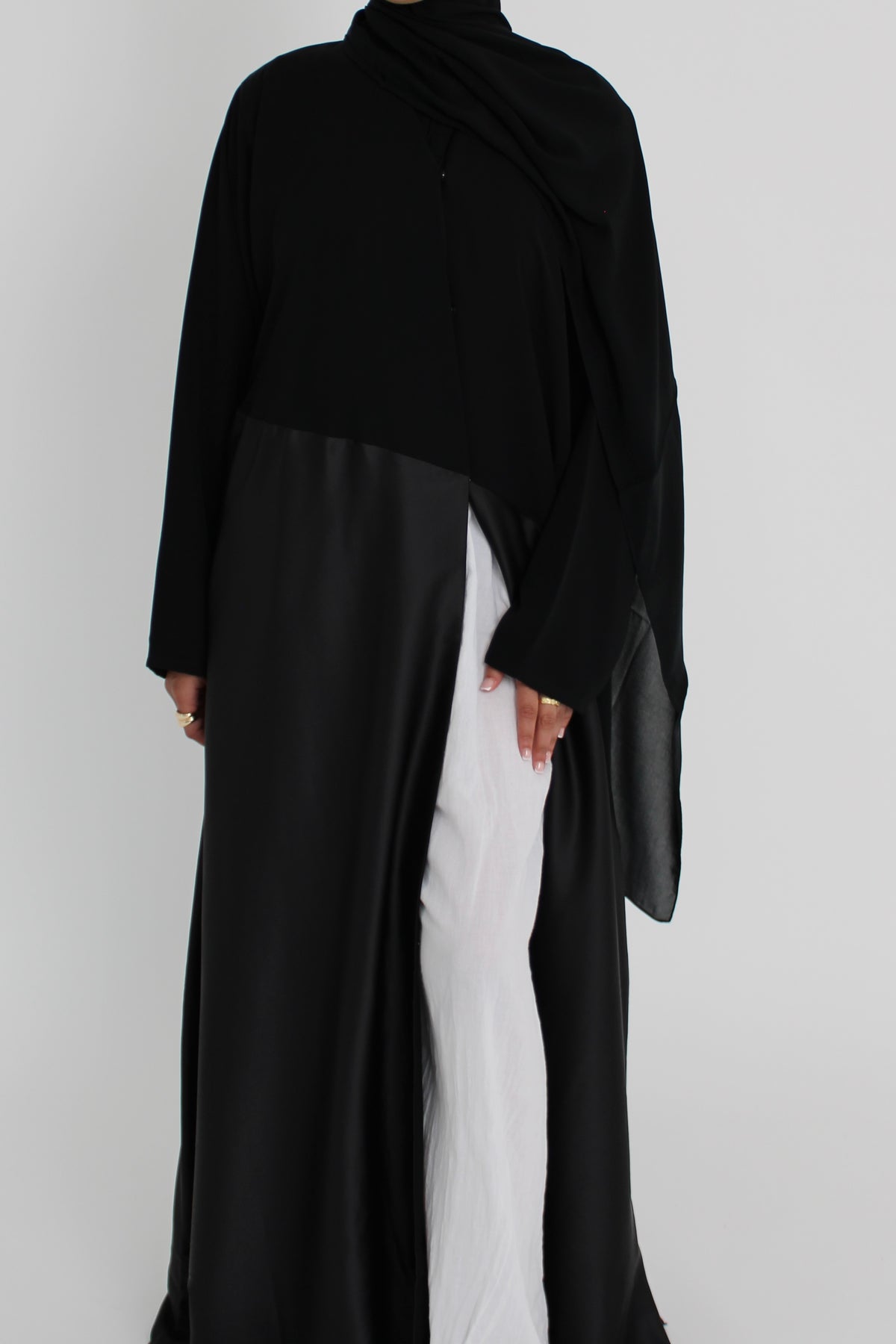 Black Silk with Matching Sheila Hijab