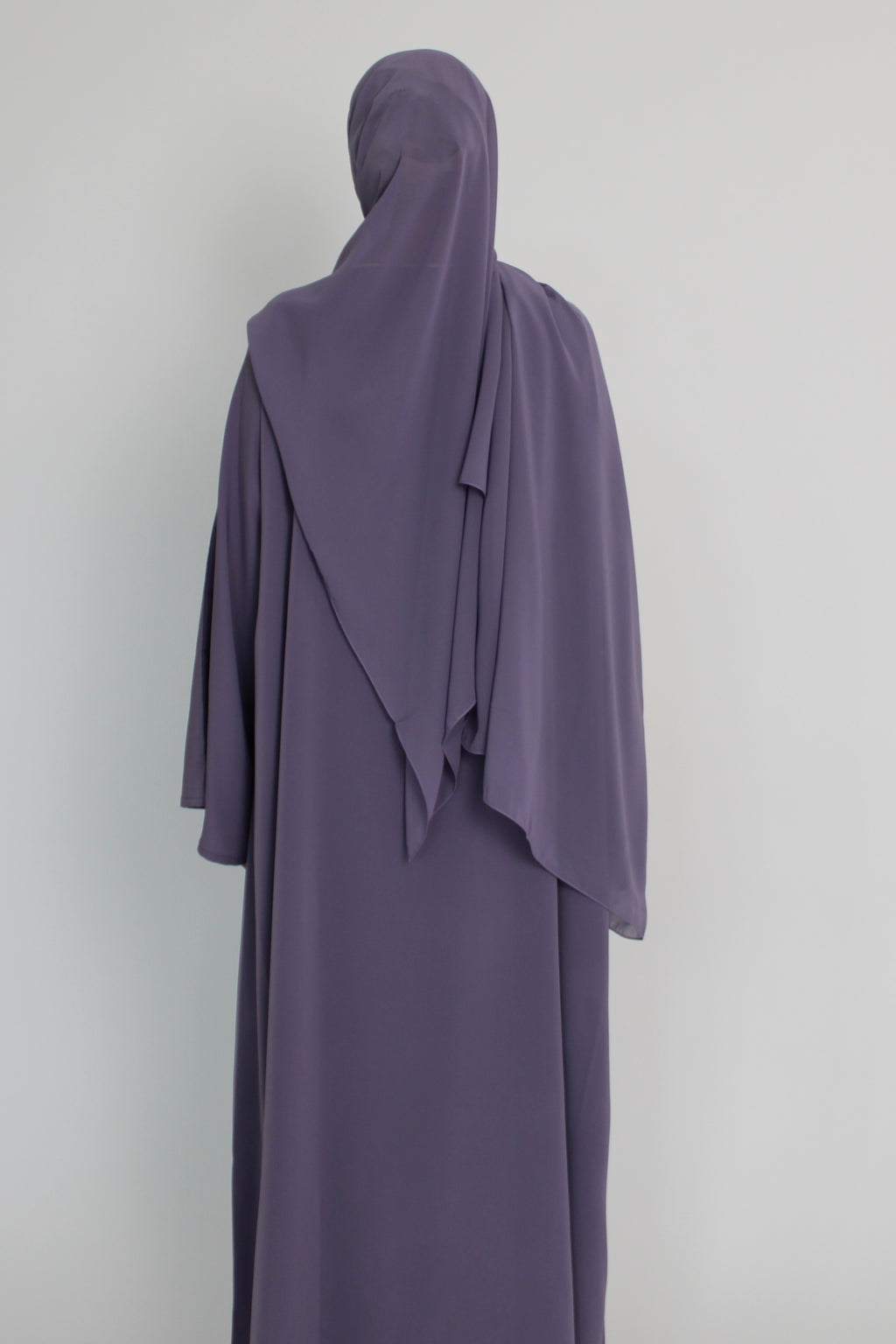 Lavender Signature Bell Sleeve Abaya with hijab