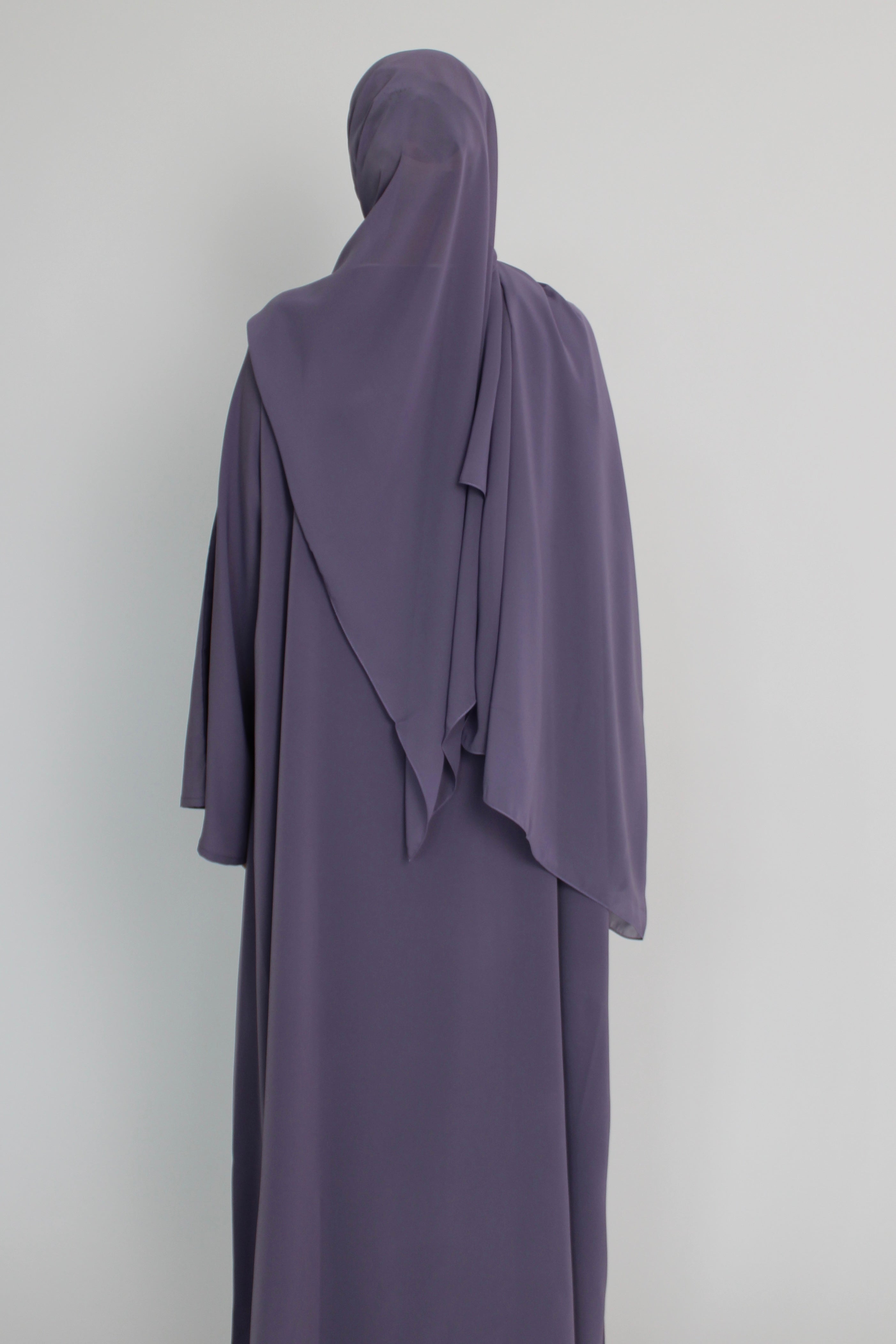 Lavender Signature Bell Sleeve Abaya with hijab