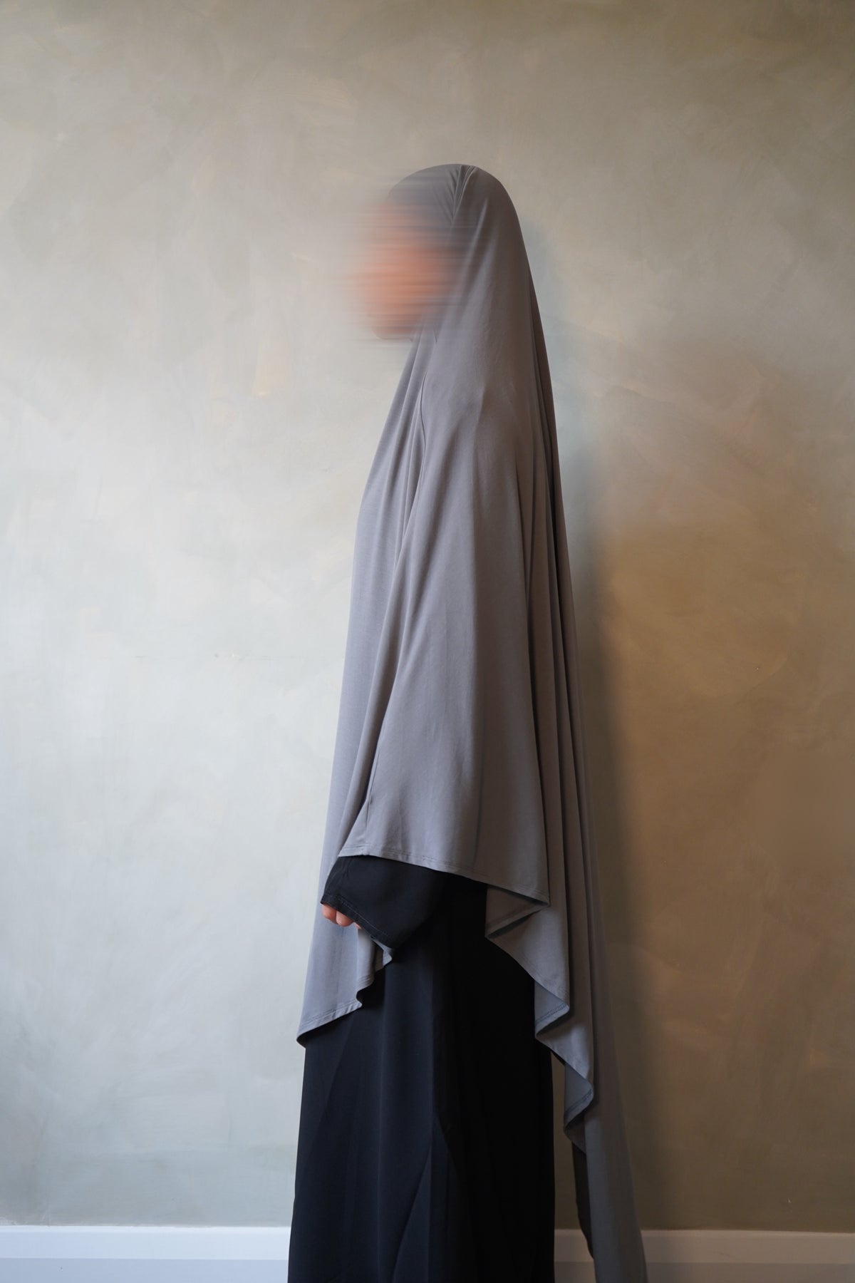 Small Grey Jersey Khimar