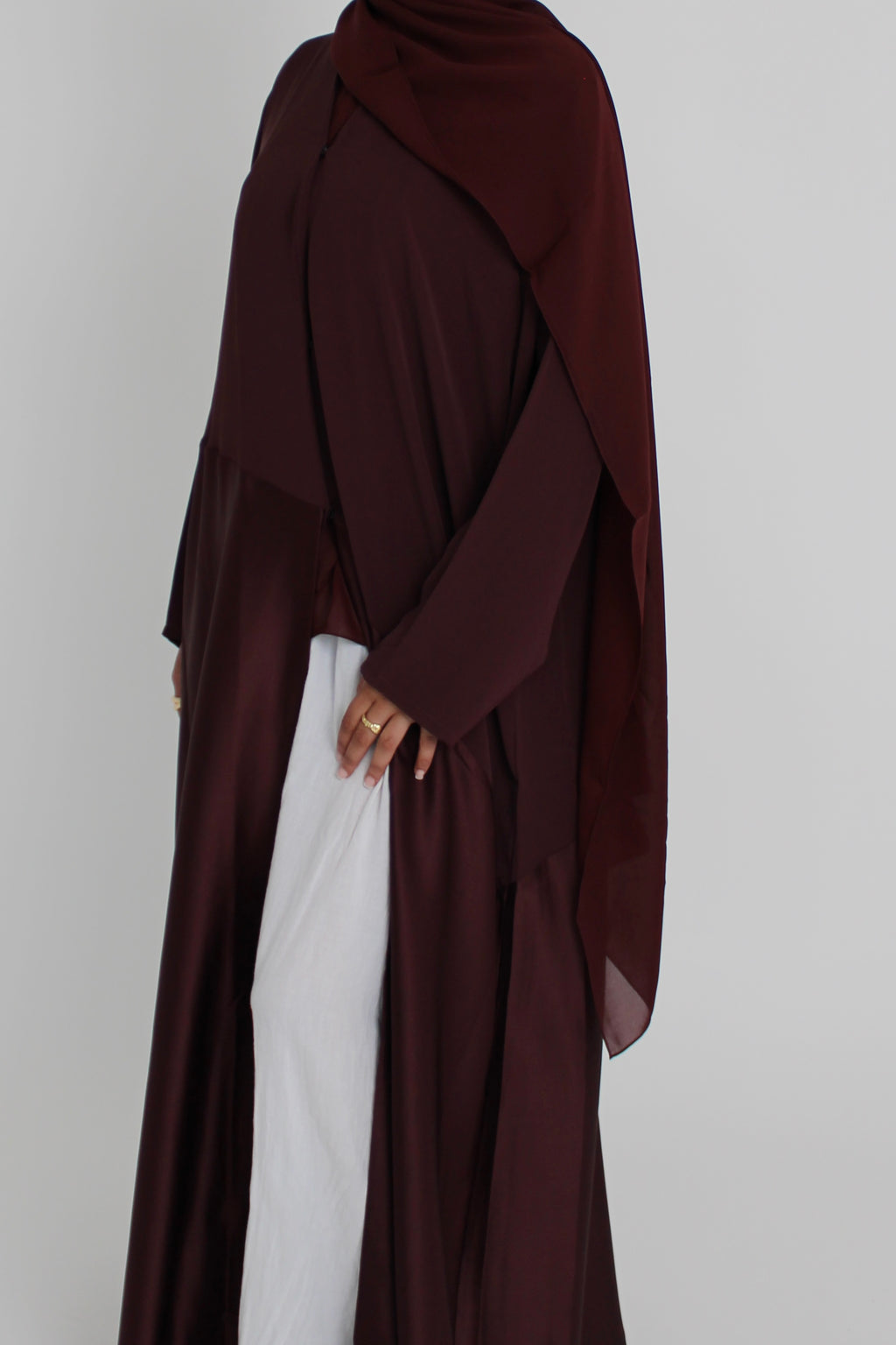 Mulberry Silk with Matching Sheila Hijab