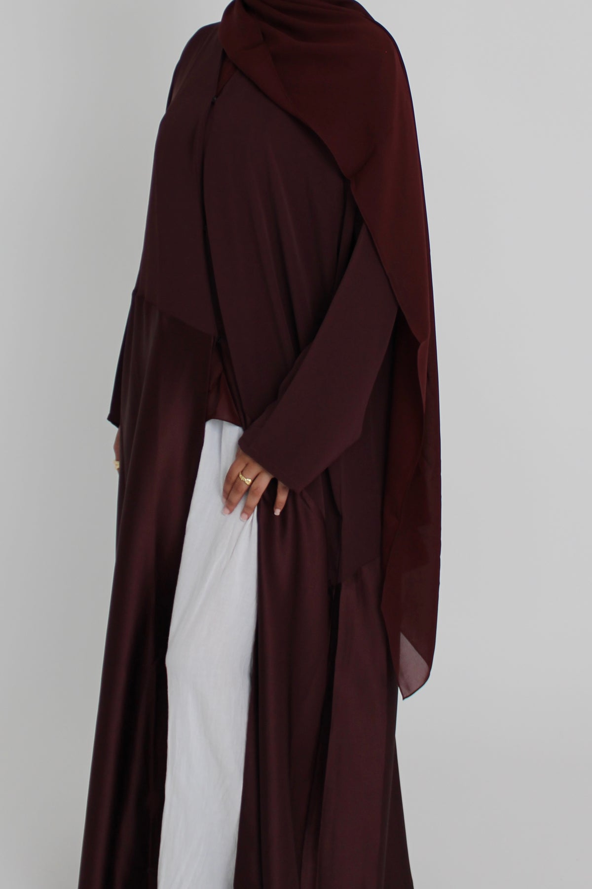 Mulberry Silk with Matching Sheila Hijab
