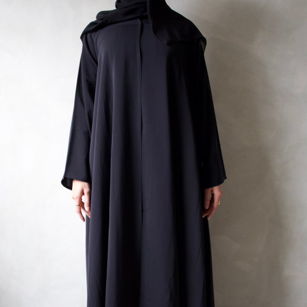 Black abaya with sheila headscarf