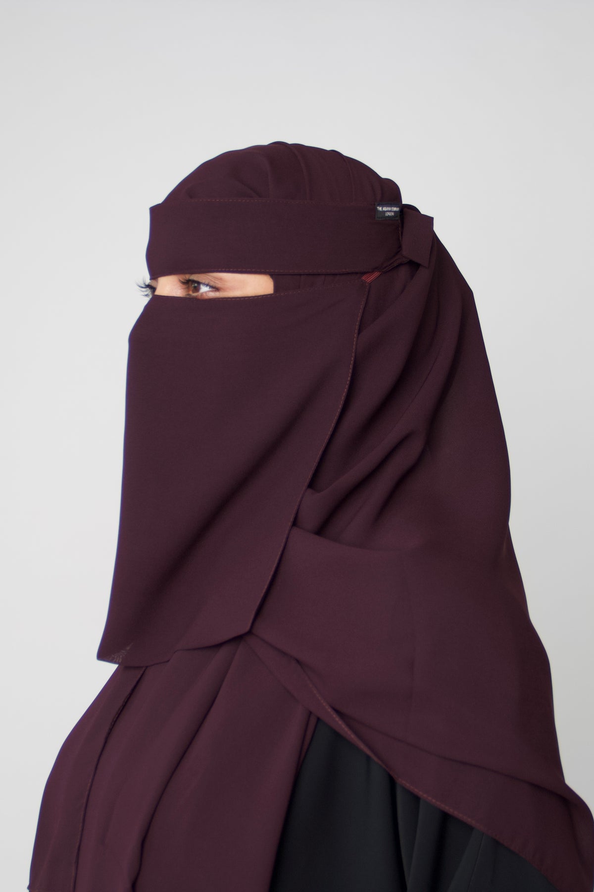Niqab & Hijab set: noir plum