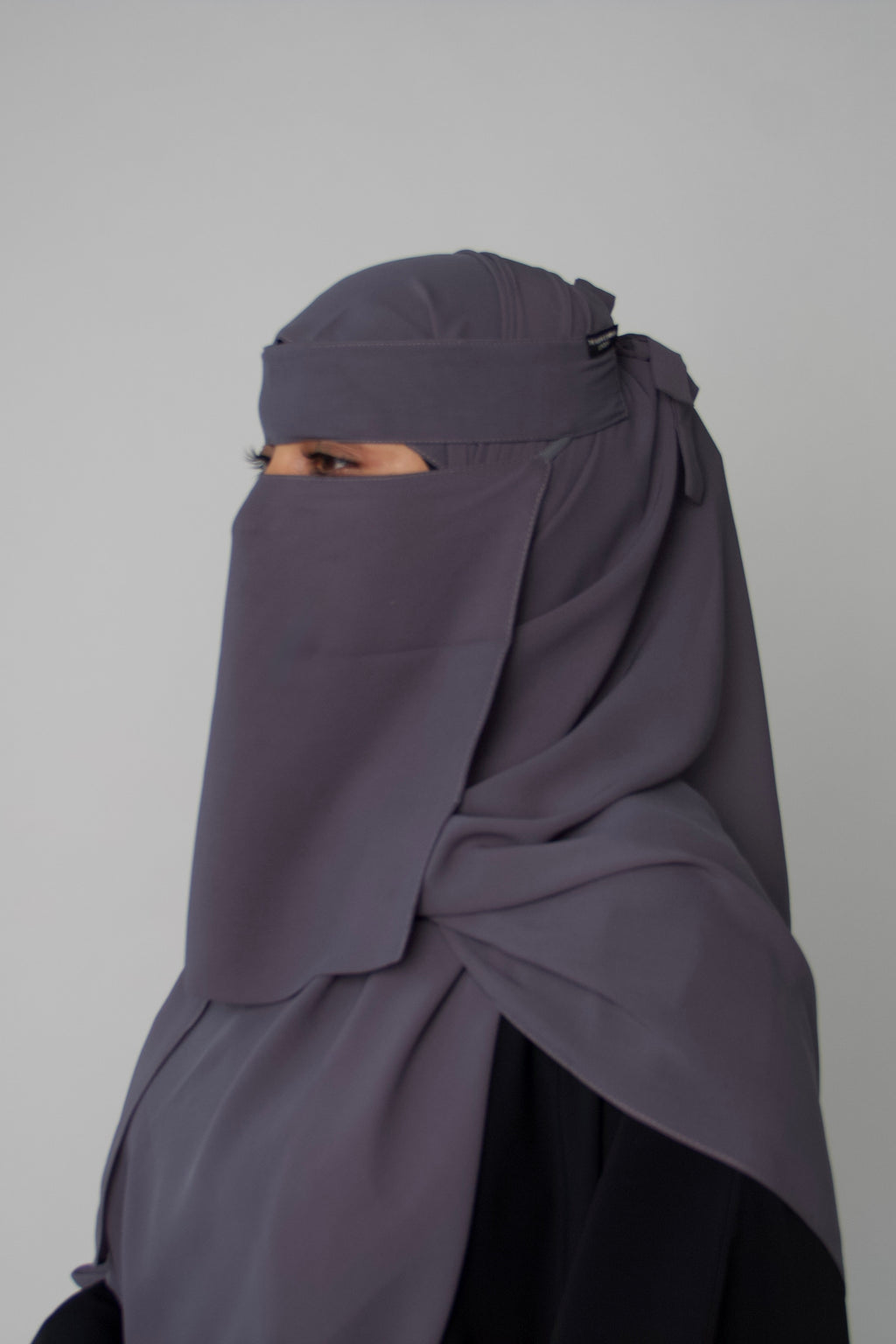 Niqab & Hijab set: slate grey