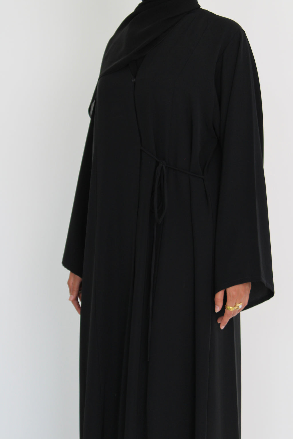Blackberry Tie Abaya with Matching Sheila Scarf