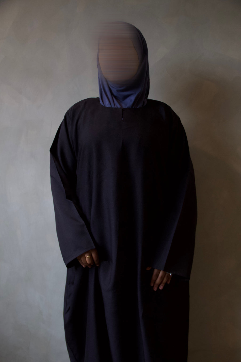 Black Charcoal Abaya with Pockets