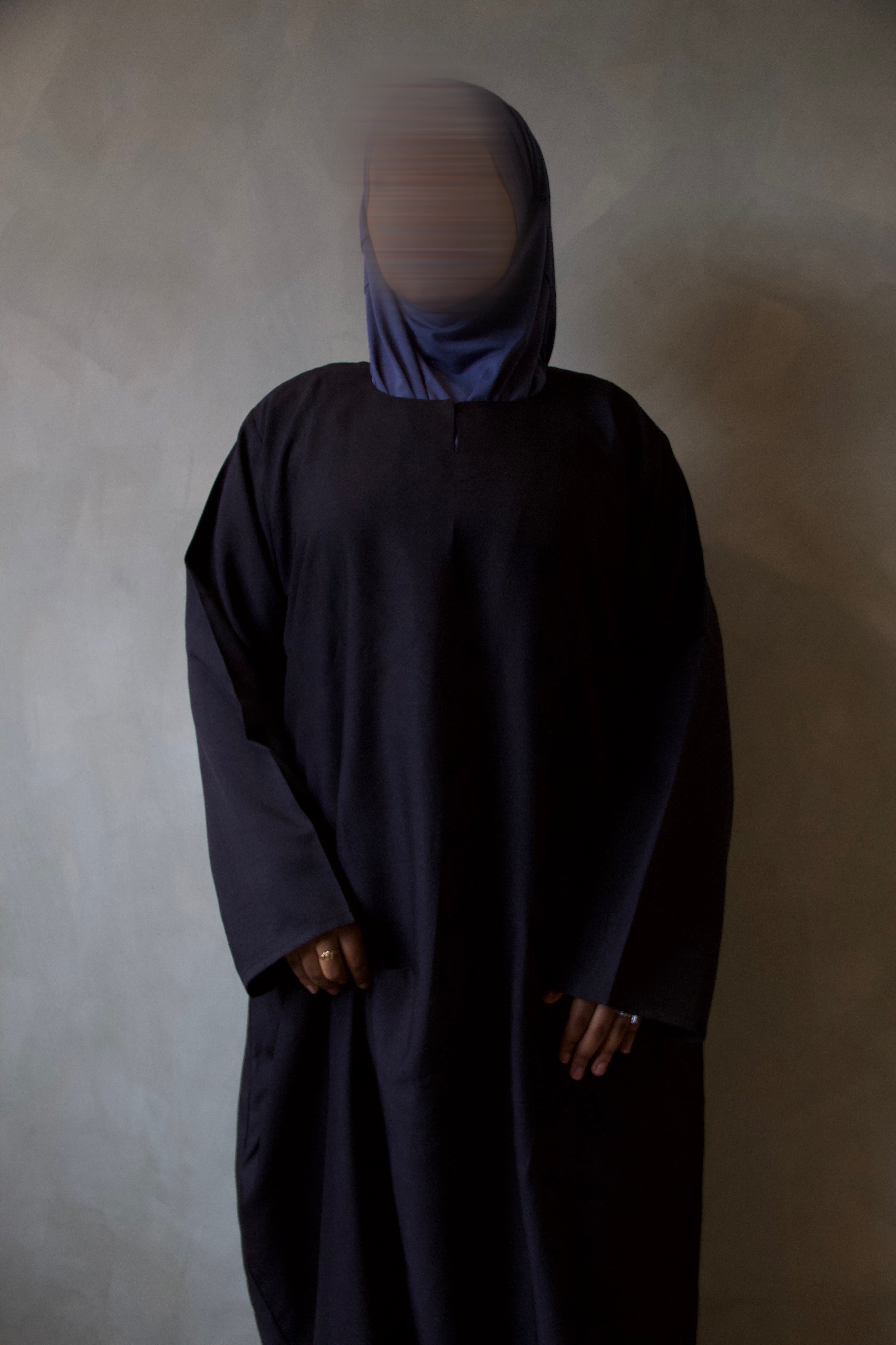 Black Charcoal Abaya with Pockets