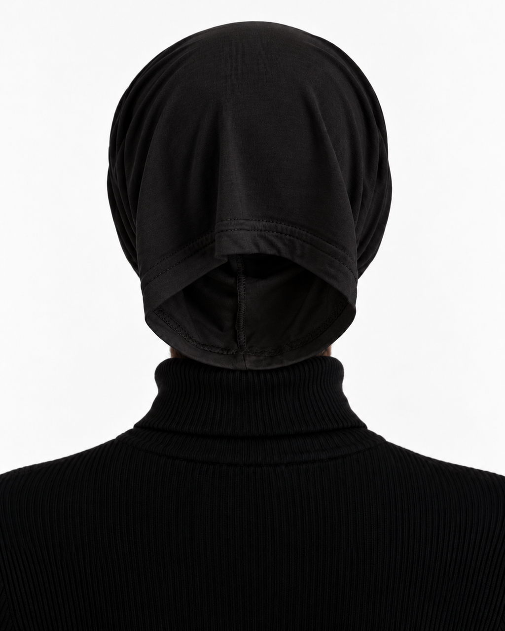 Cotton Open Ended Headcap Black