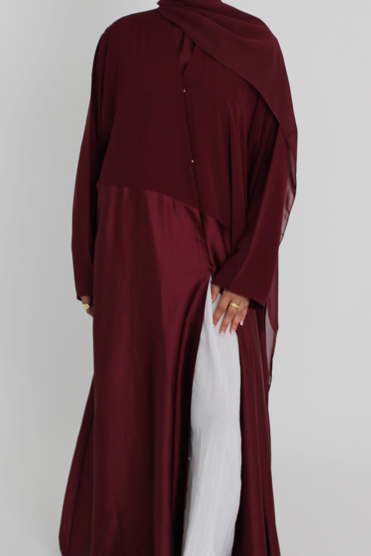 Cherry Silk with Matching Sheila Hijab
