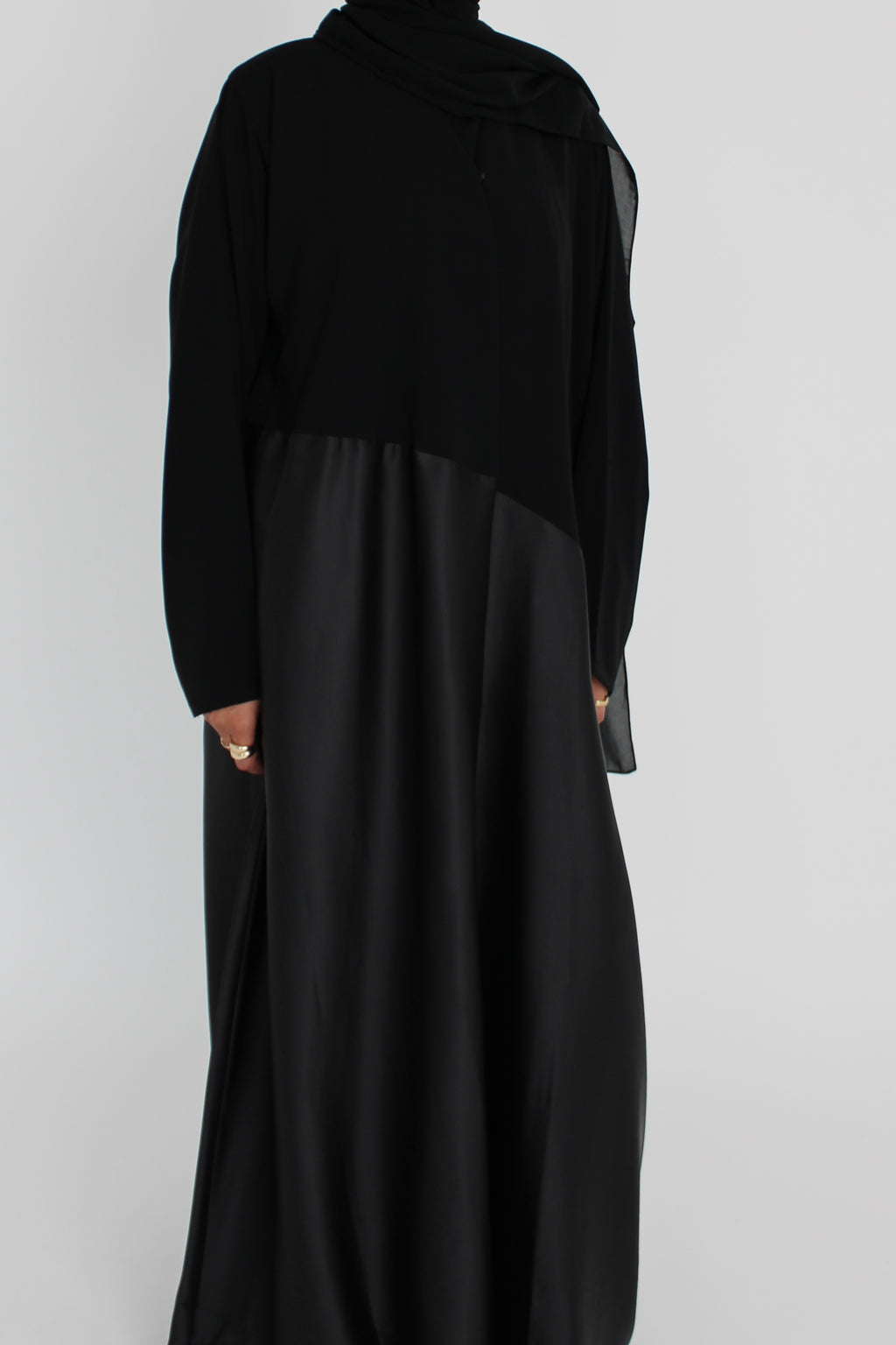 Black Silk with Matching Sheila Hijab
