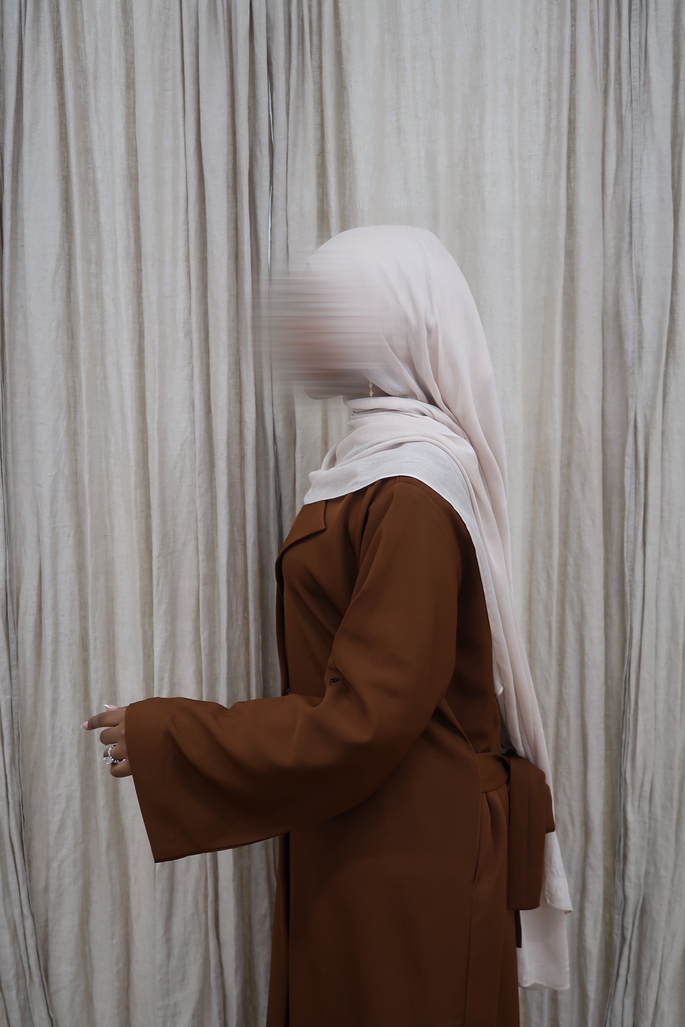 Trench Coat Abaya Tan