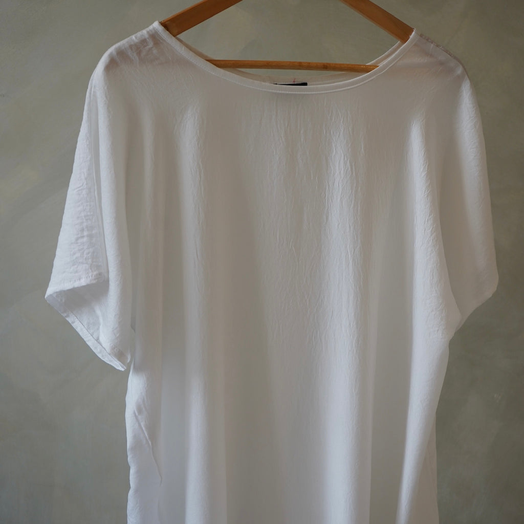 Hareer White Sleeveless Slip Dress